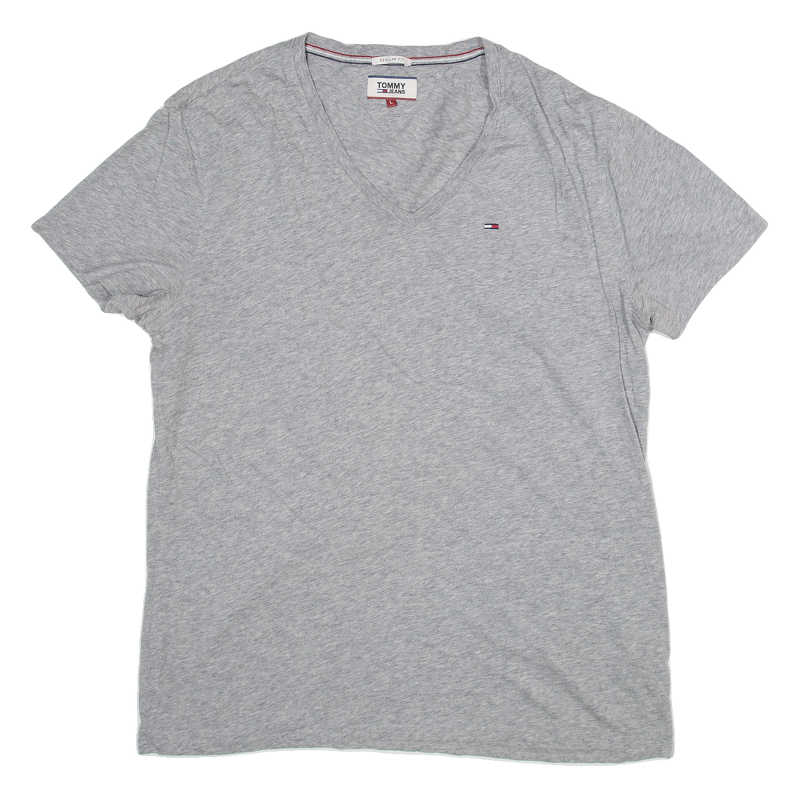 TOMMY HILFIGER Regular Fit Womens T-Shirt Grey L Refurbished - N/A refurbished available on Cerqular