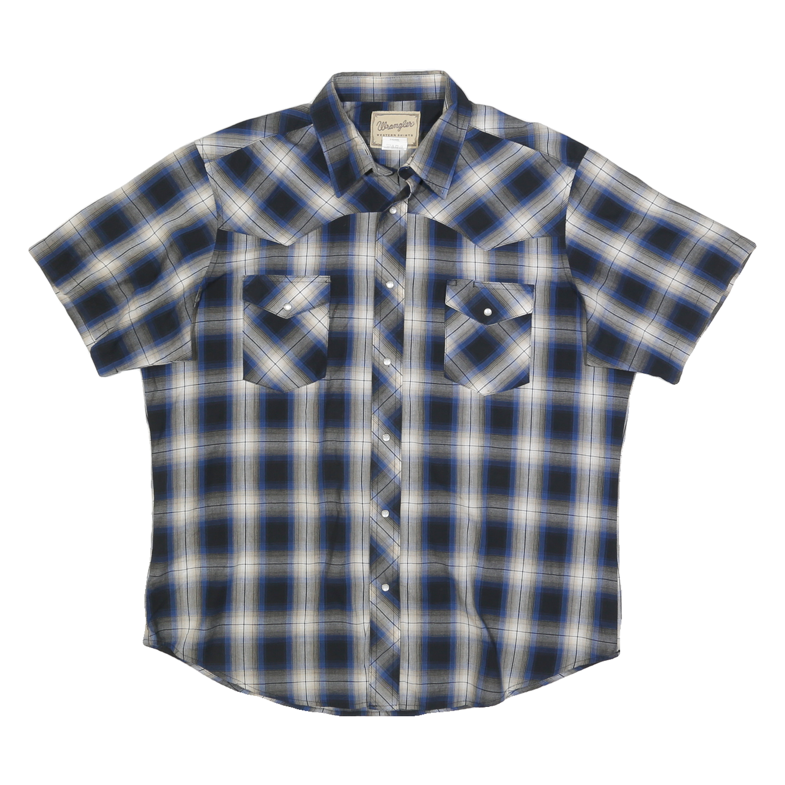 Buy WRANGLER Womens Blue & Black & Cream Check Shirt XL Short Sleeve Cotton Blend Refurbished - $32.49 WRANGLER Womens Blue & Black & Cream Check Shirt XL Short Sleeve Cotton Blend Refurbished - N/A refurbished available on Cerqular