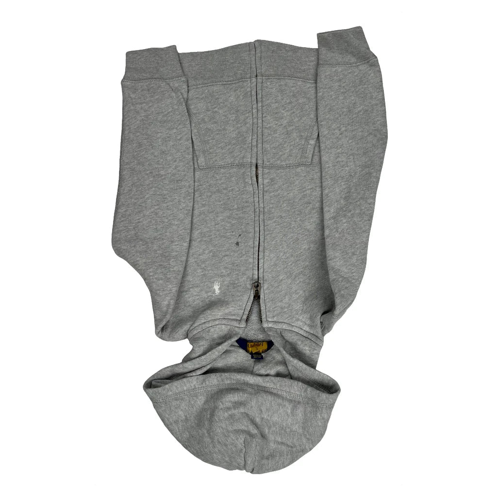 Age 6.5 Polo By Ralph Lauren Hoodie - Small Grey Cotton Refurbished - Thrifted (note: this is a term often used to describe second- refurbished available on Cerqular