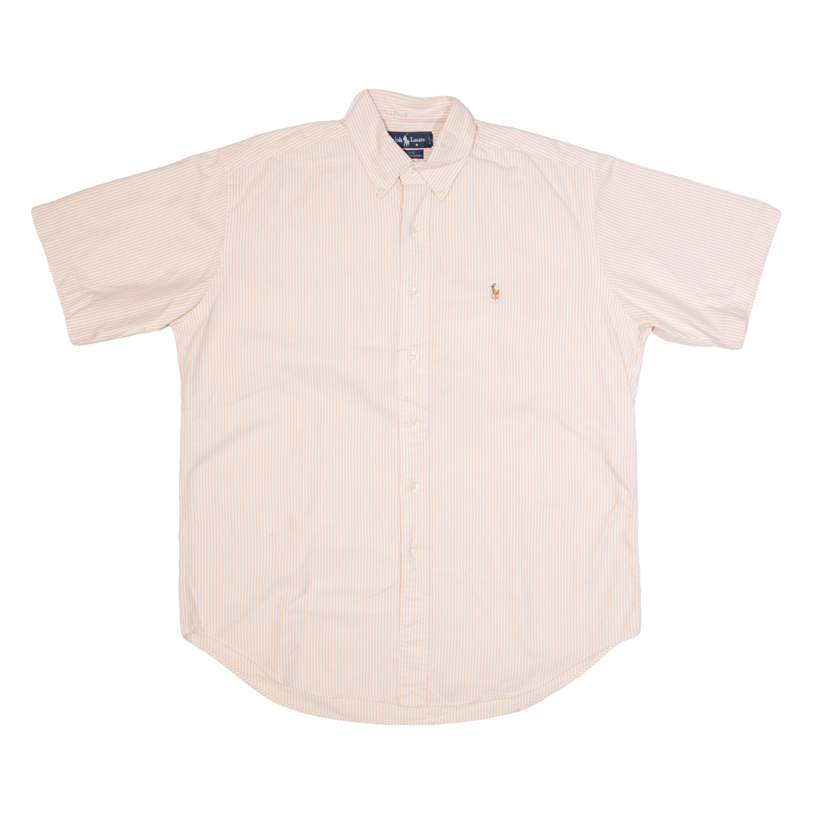 RALPH LAUREN Blake Mens Shirt Pink Striped 3/4 Sleeve M Refurbished - N/A refurbished available on Cerqular