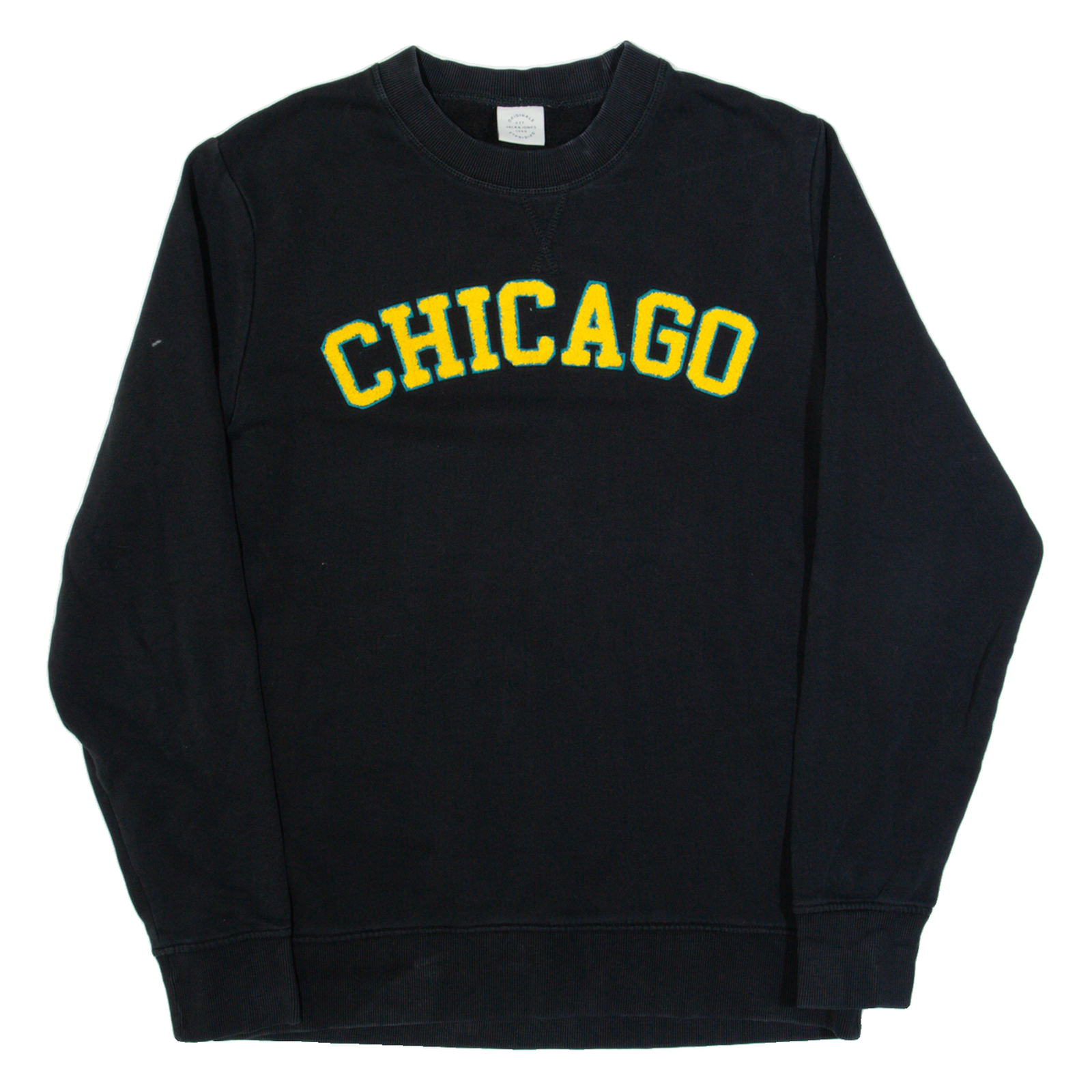 JACK & JONES Chicago Mens Sweatshirt Black USA L Refurbished - N/A refurbished available on Cerqular