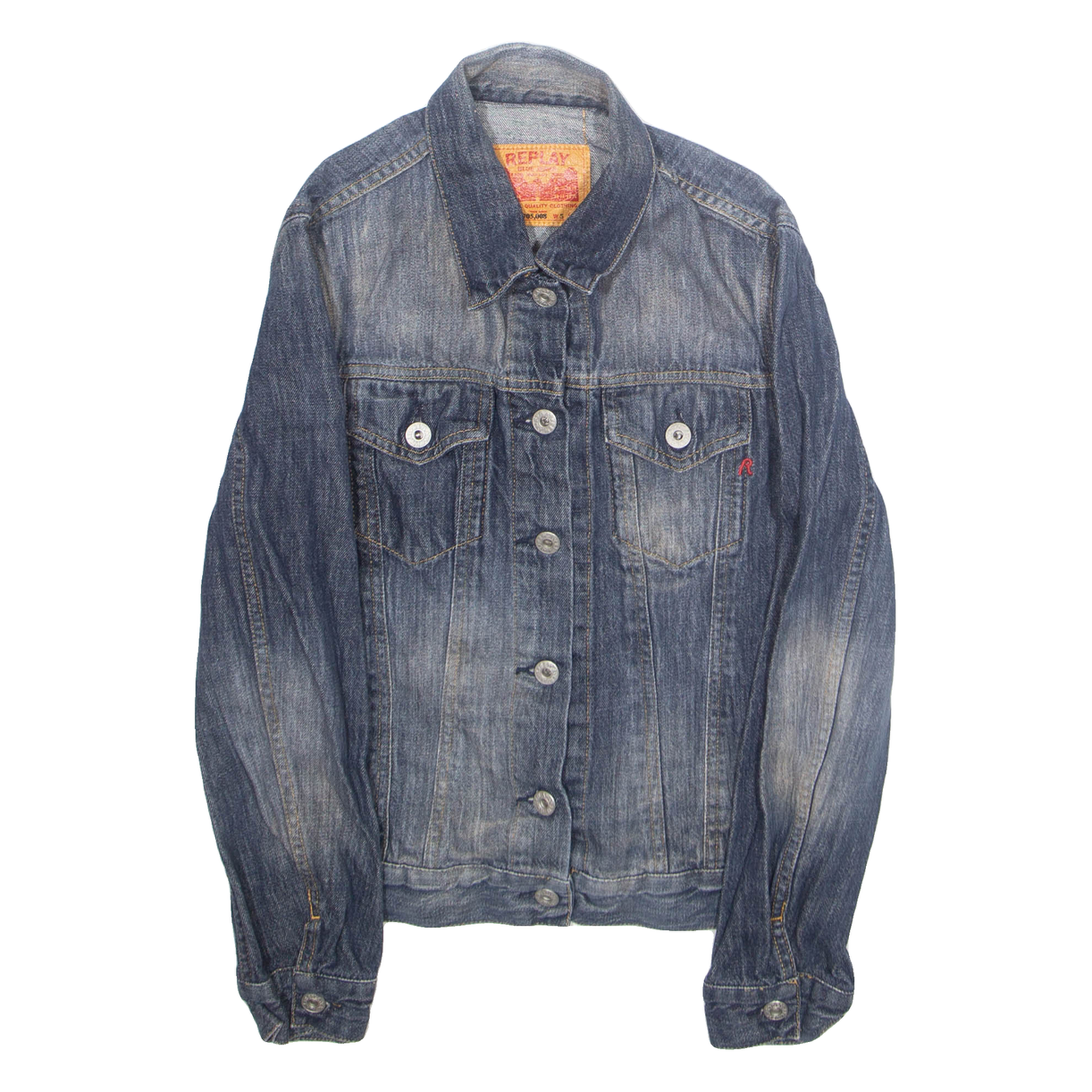 REPLAY Womens Denim Jacket Blue S Refurbished - N/A refurbished available on Cerqular