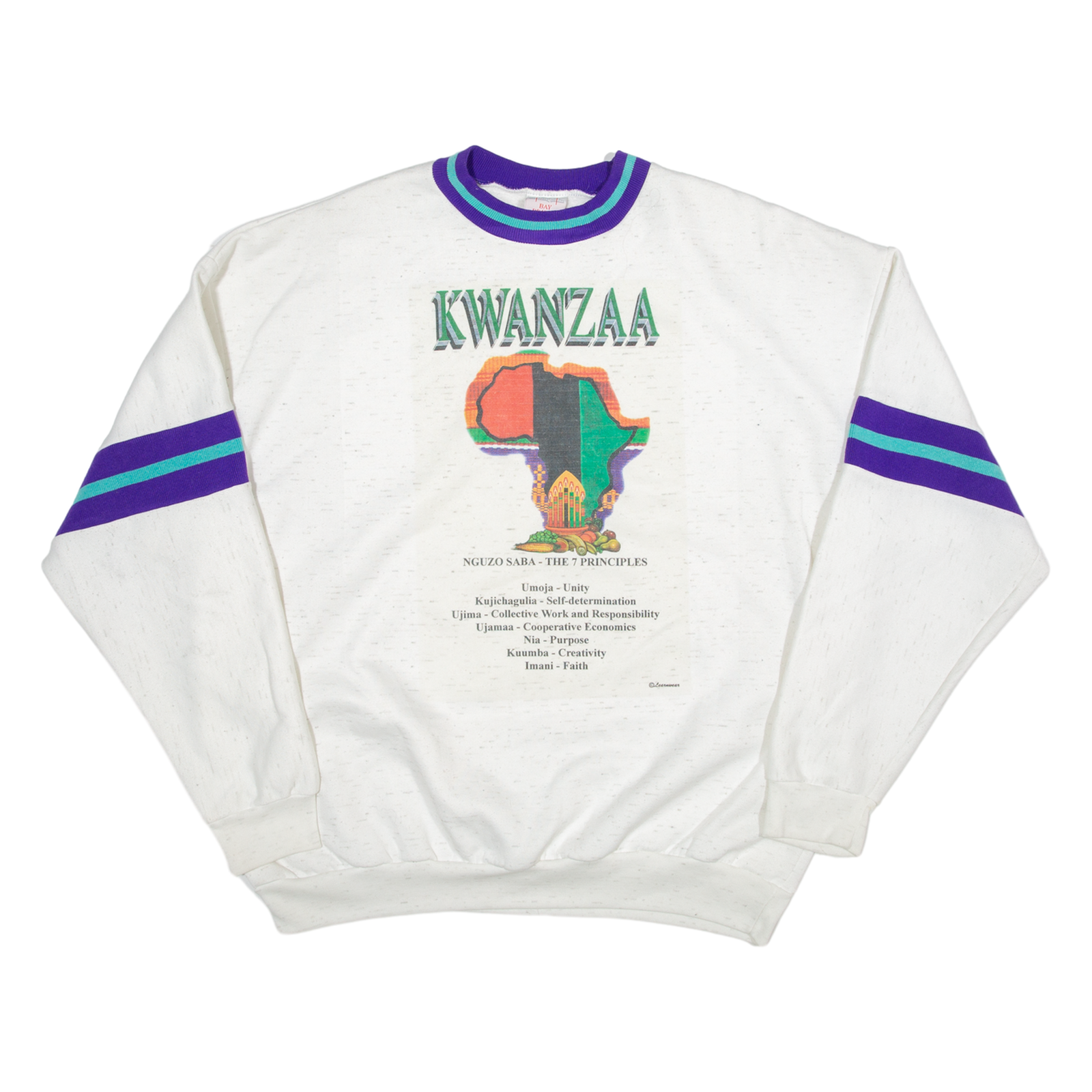 BAY BRIDGE Kwanzaa Womens Sweatshirt Cream 2XL Refurbished - N/A refurbished available on Cerqular