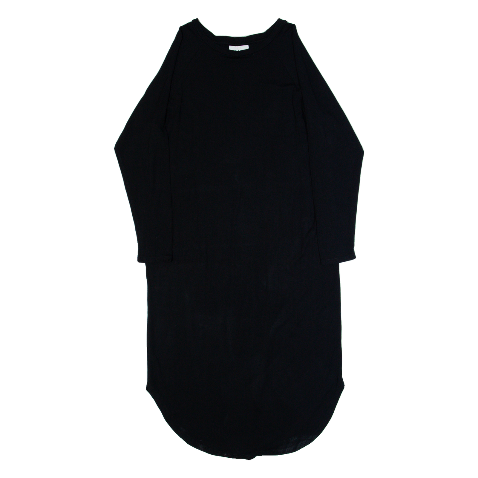 GANNI Womens T-Shirt Dress Black Long Sleeve Midi XL Refurbished - N/A refurbished available on Cerqular