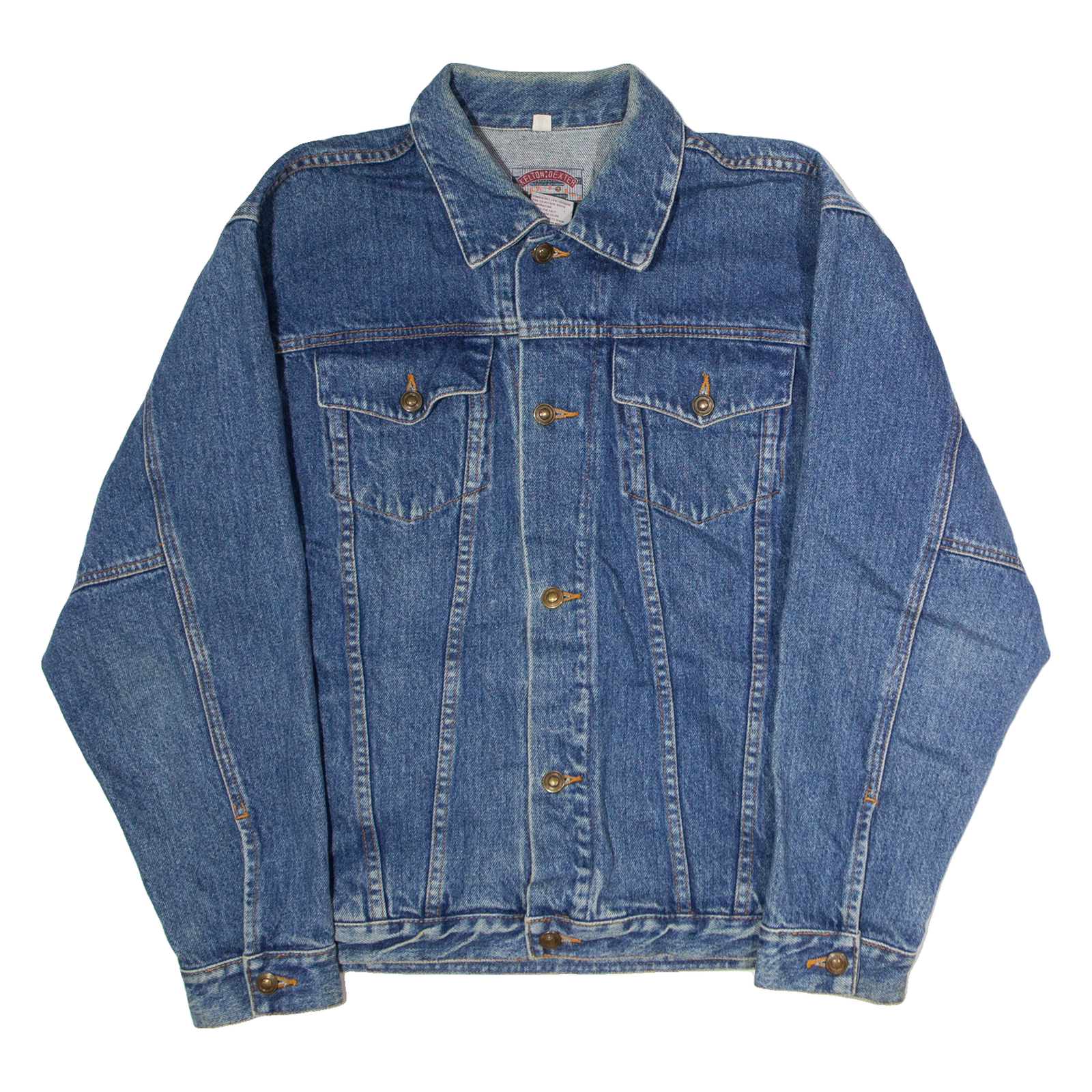 KELTON DEXTER Mens Denim Jacket Blue 90s M Refurbished - N/A refurbished available on Cerqular