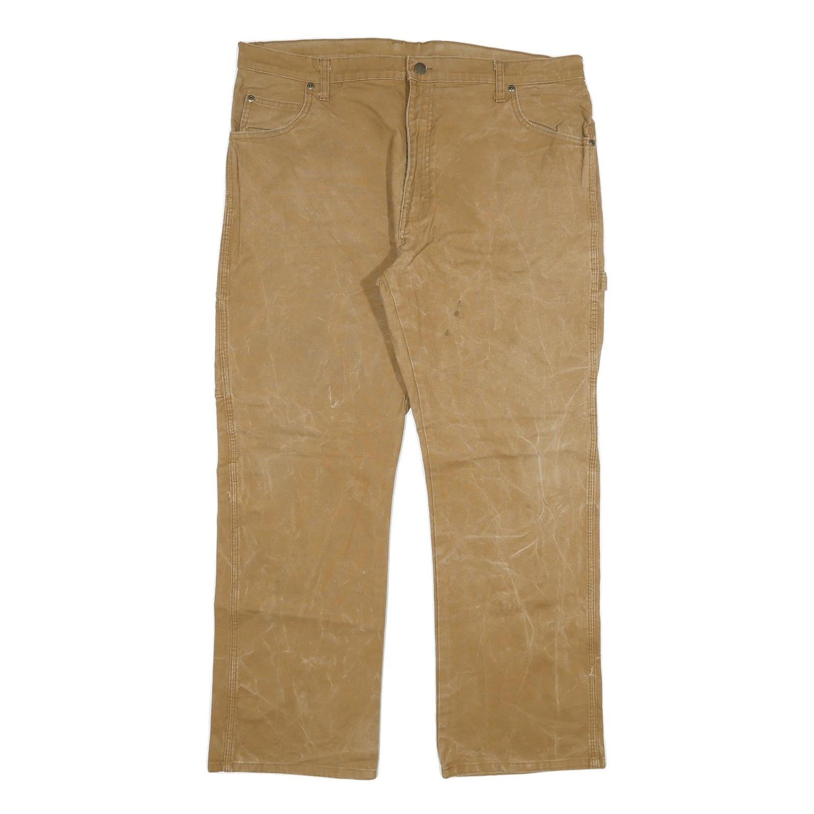DICKIES Mens Jeans Beige Regular Straight Denim Light W38 L30 Durable Workwear Refurbished - N/A refurbished available on Cerqular