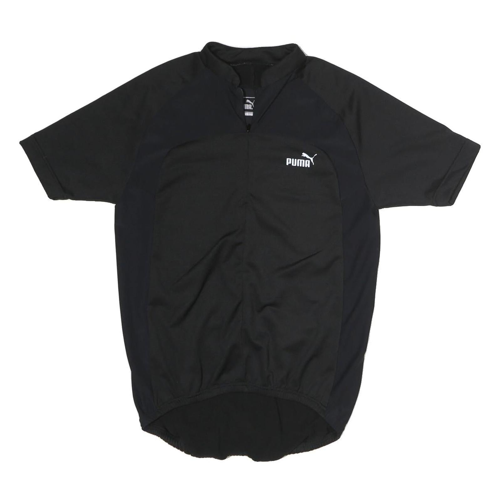 PUMA Mens Black & Dark Grey Graphic T-Shirt S Short Sleeve Crew Neck Sports Refurbished - N/A refurbished available on Cerqular