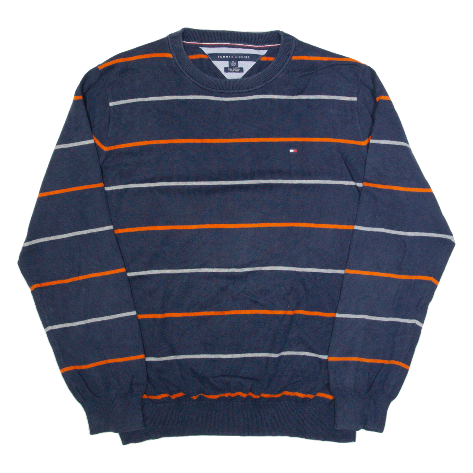Buy TOMMY HILFIGER Mens Patterned Jumper Blue Striped Tight Knit XL Refurbished - $41.59 TOMMY HILFIGER Mens Patterned Jumper Blue Striped Tight Knit XL Refurbished - N/A refurbished available on Cerqular