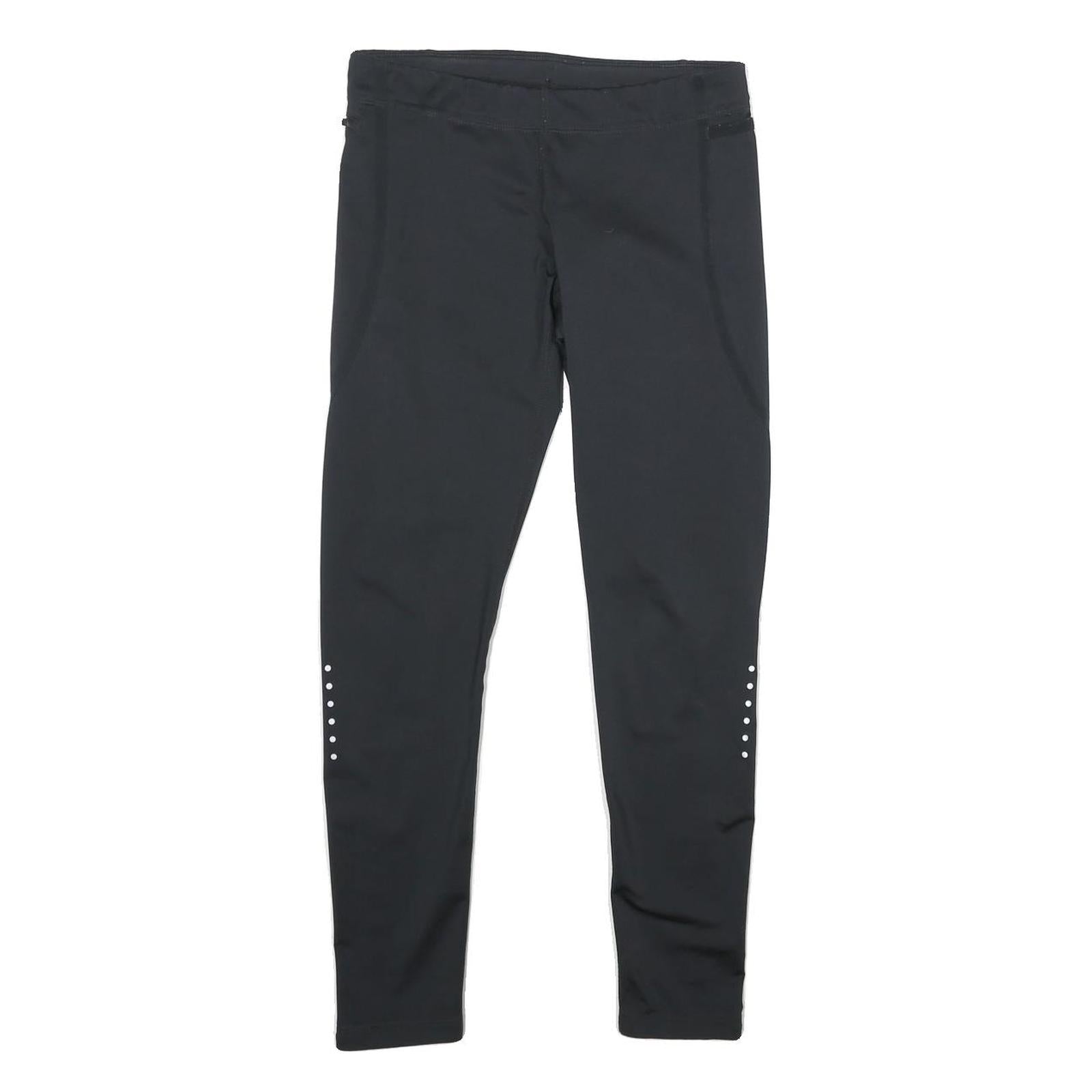 NIKE Womens Joggers Black Slim Skinny S W26 L28 Reflective Zip Detail Activewear Refurbished - N/A refurbished available on Cerqular