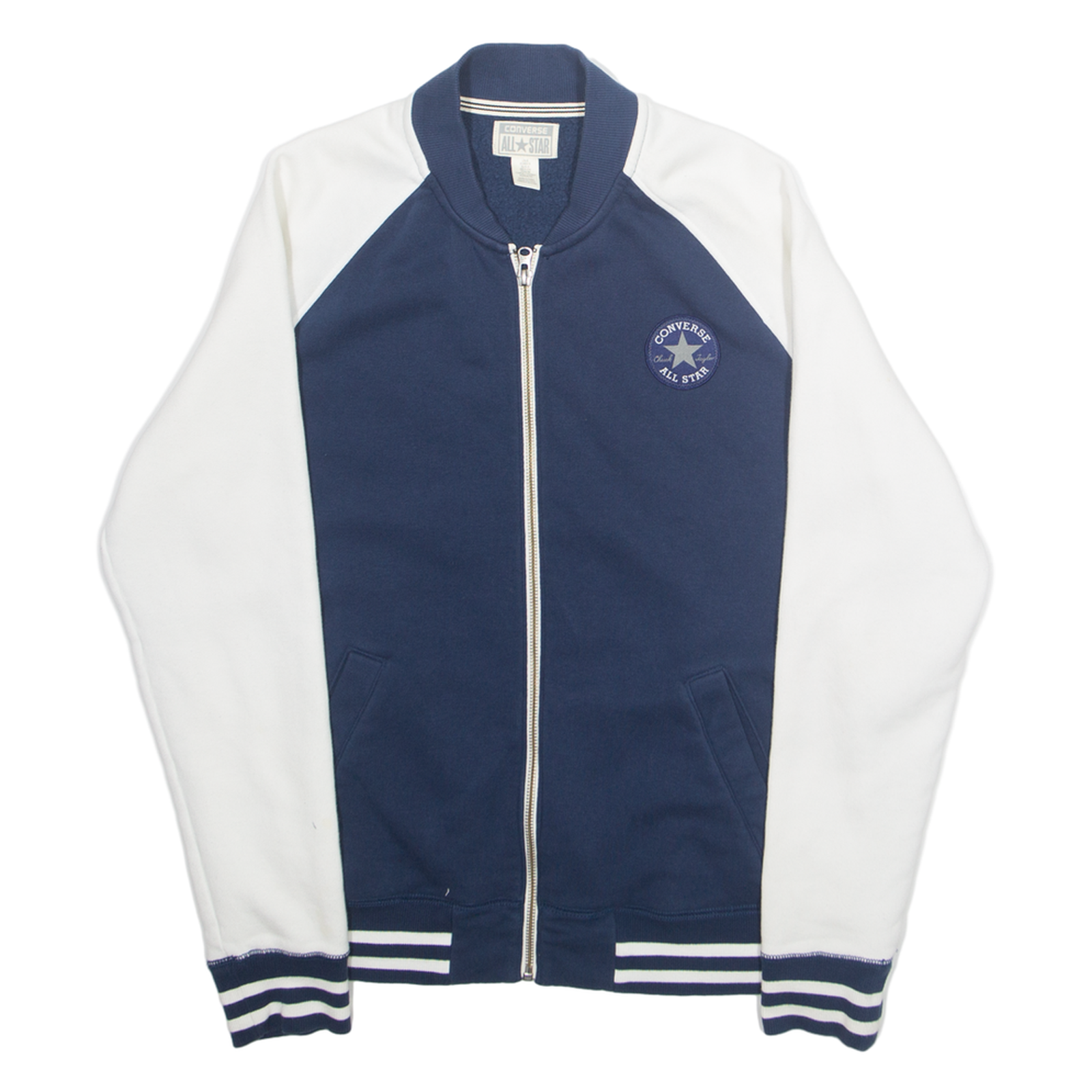 CONVERSE Mens Bomber Jacket White S Refurbished - N/A refurbished available on Cerqular