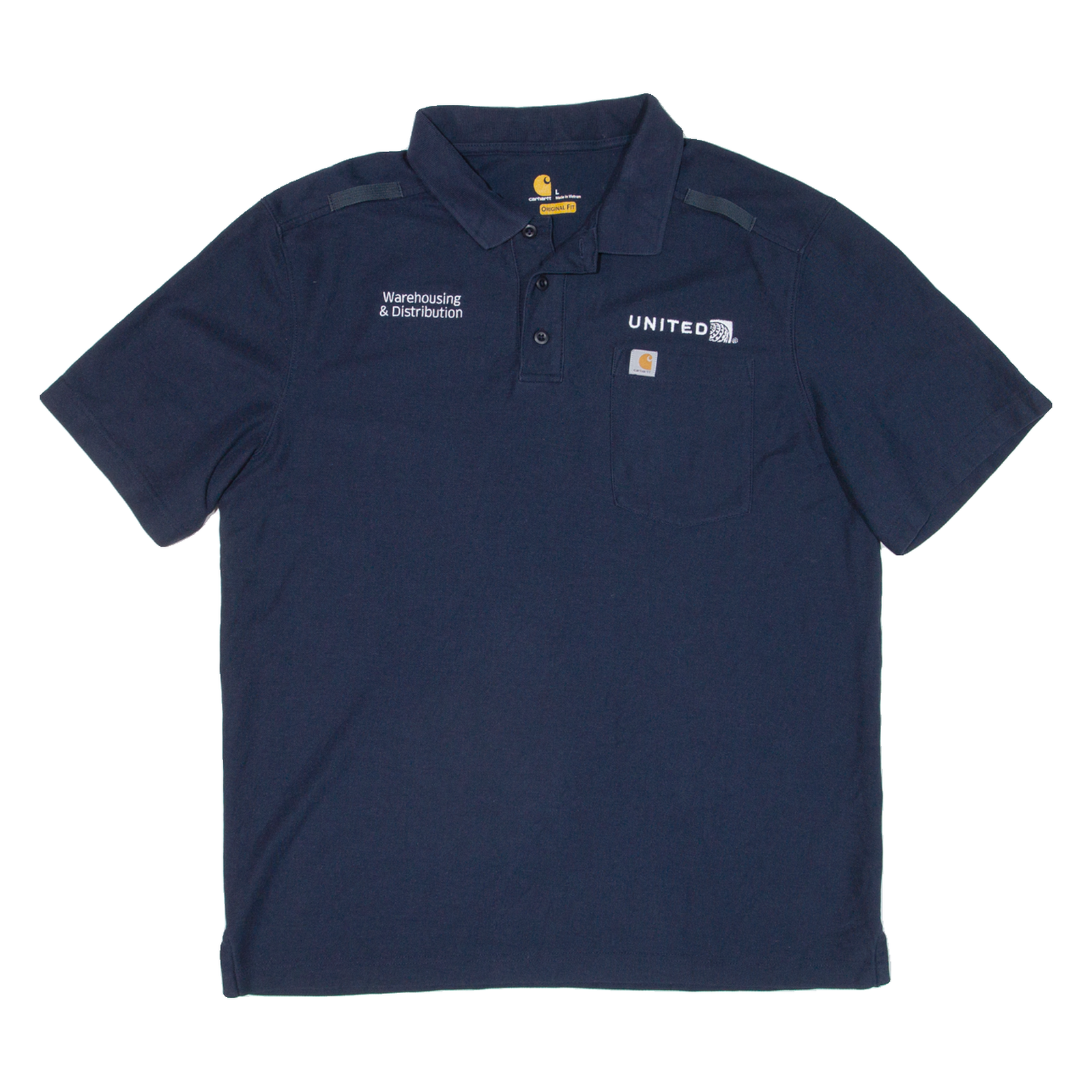 CARHARTT Warehouse And Distribution Mens Polo Shirt Blue L Refurbished - N/A refurbished available on Cerqular