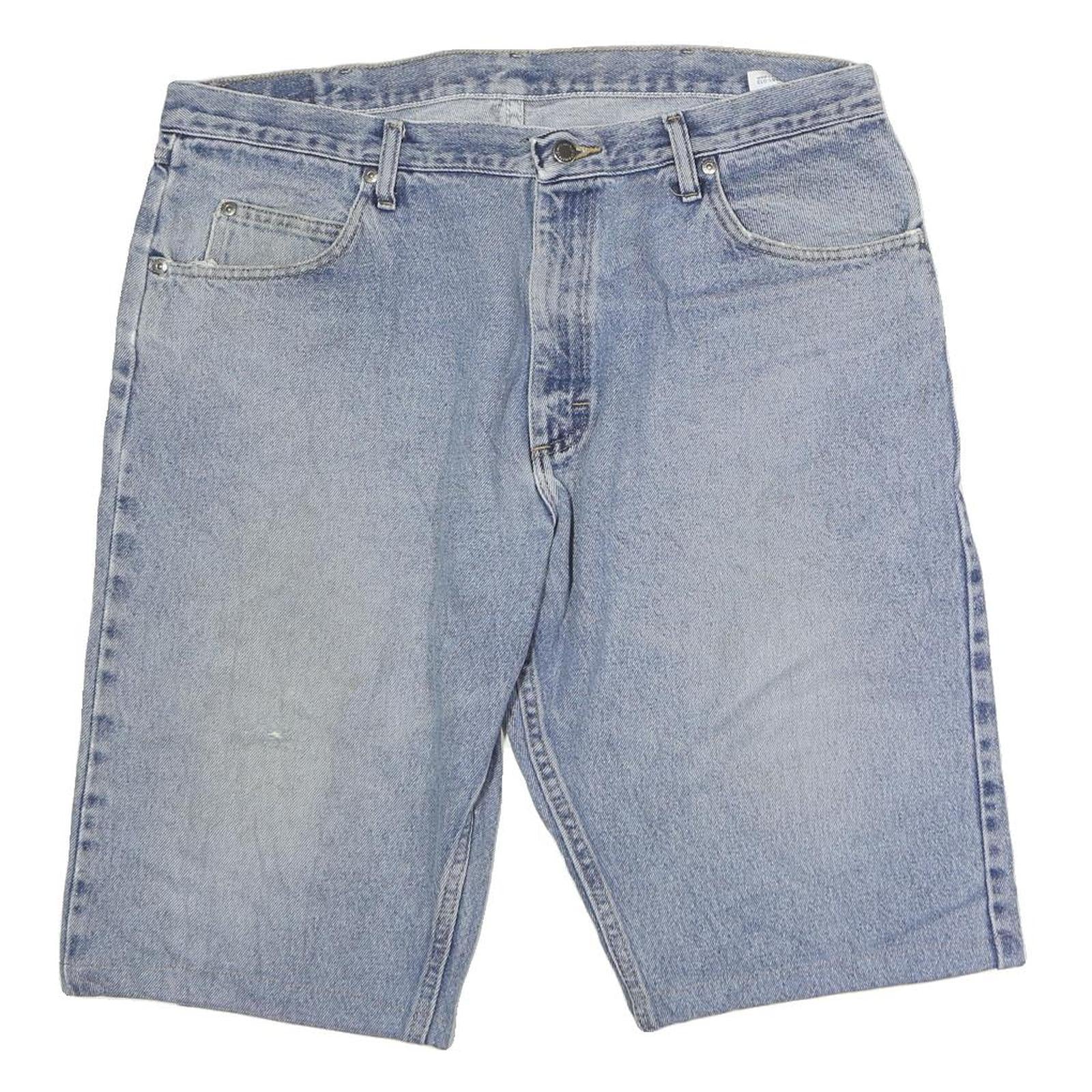 WRANGLER Mens Denim Blue Casual Shorts XL W38 Classic Fit Cotton Refurbished - N/A refurbished available on Cerqular
