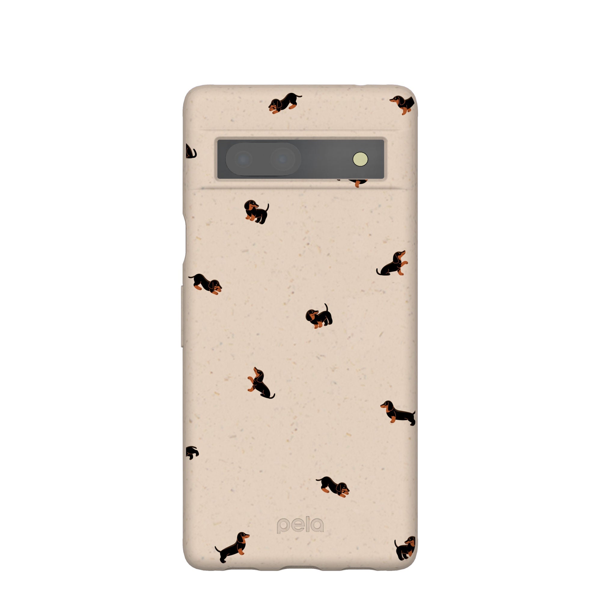 Seashell Lil Dachshunds Google Pixel 7a Case Refurbished - Pela Case refurbished available on Cerqular