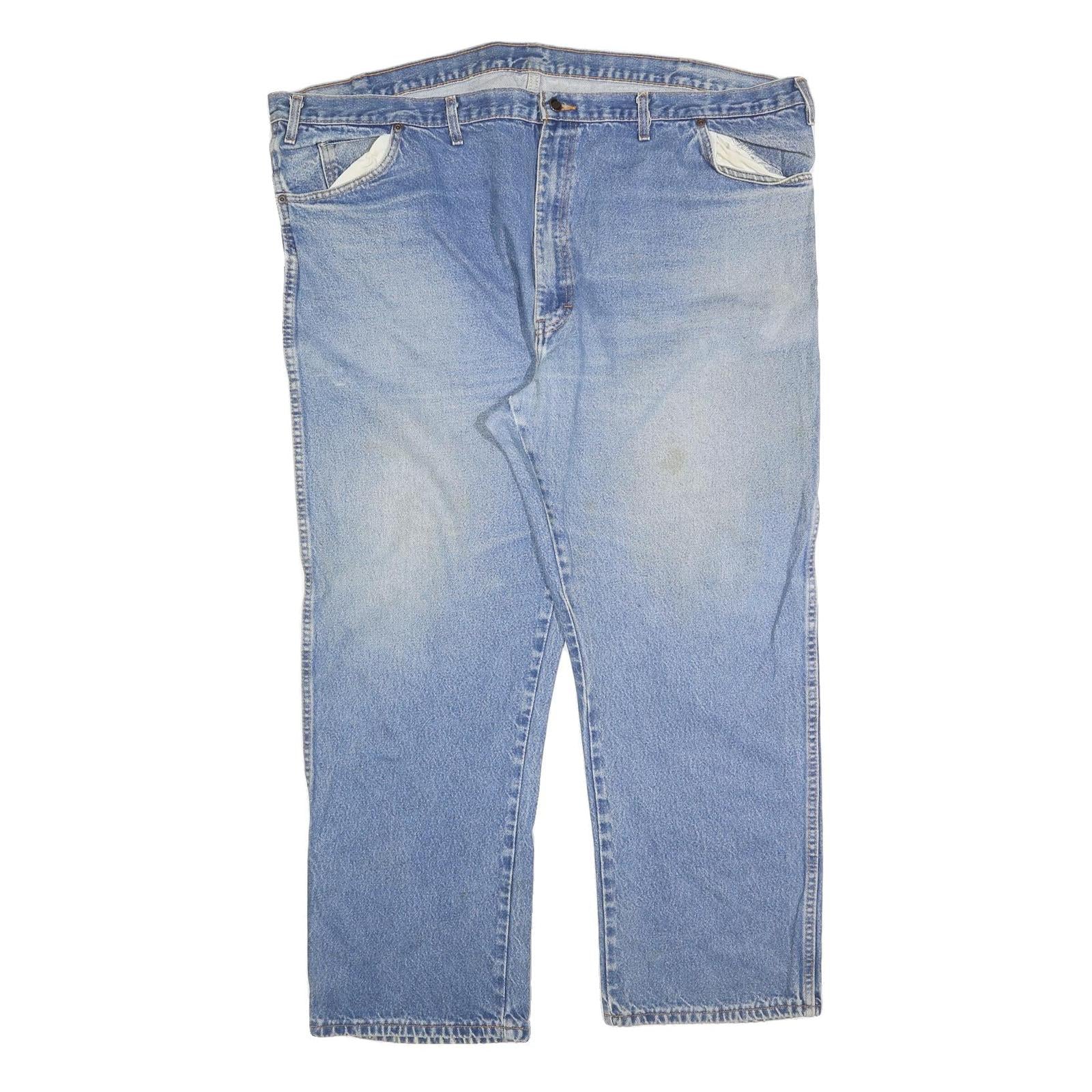 DICKIES Mens Blue Regular Fit Denim Jeans W50 L30 Zip Cotton Blend Comfort Refurbished - N/A refurbished available on Cerqular