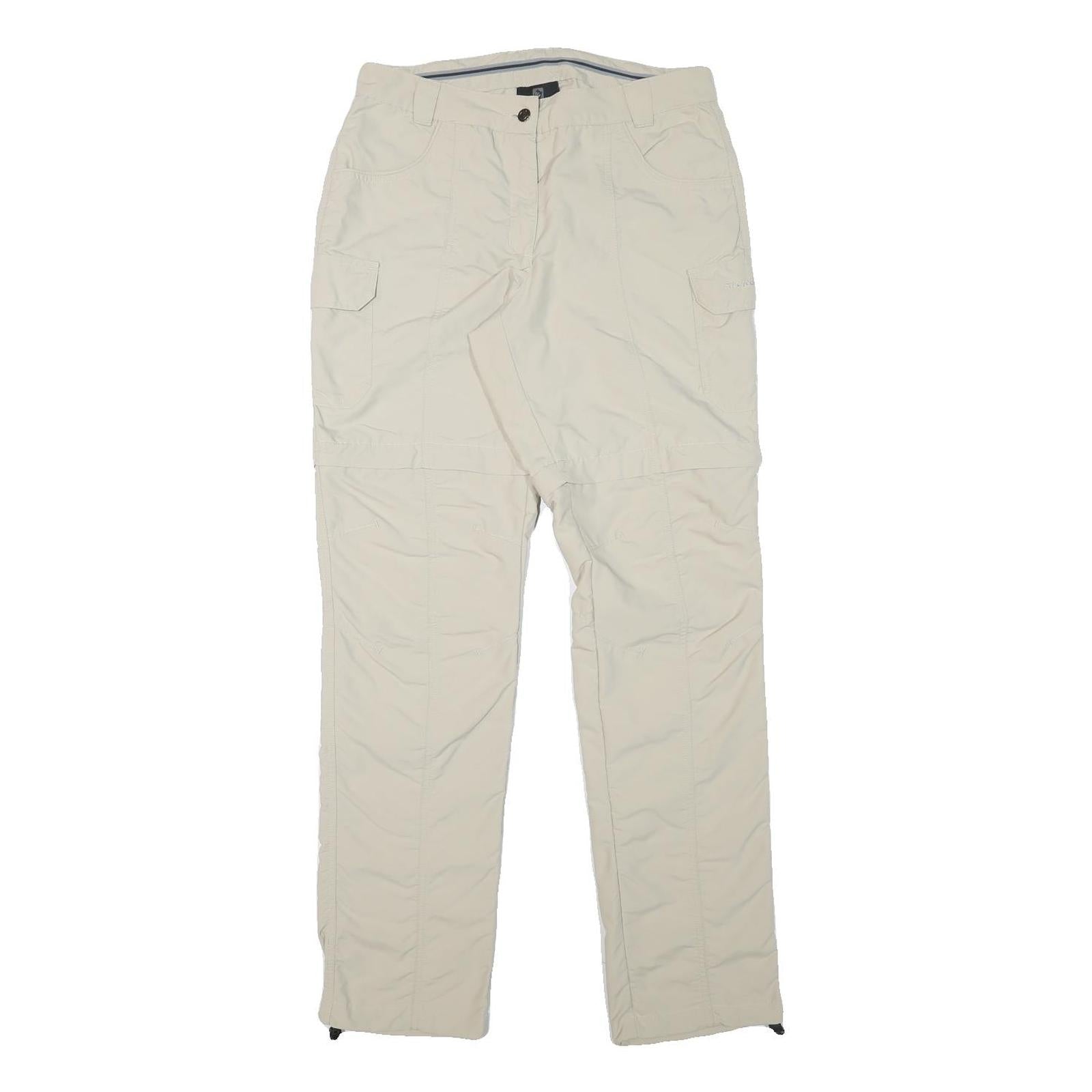 TREVOLUTION Womens Regular Beige Polyester Blend Zip Trousers W30 L31 Casual Refurbished - N/A refurbished available on Cerqular