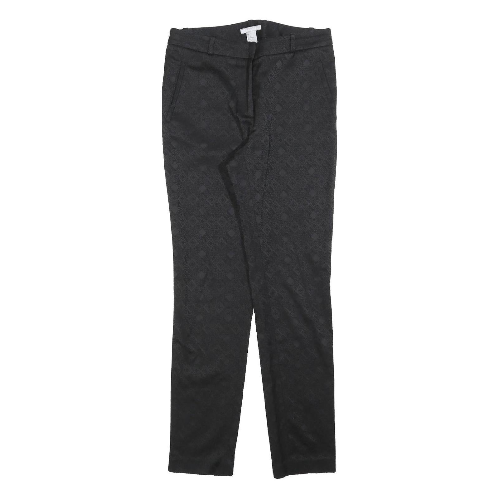 Buy H&M Womens Cotton Blend Black Slim Trousers W28 L30 Jacquard Pattern Zip Closure Refurbished - $23.39 H&M Womens Cotton Blend Black Slim Trousers W28 L30 Jacquard Pattern Zip Closure Refurbished - N/A refurbished available on Cerqular
