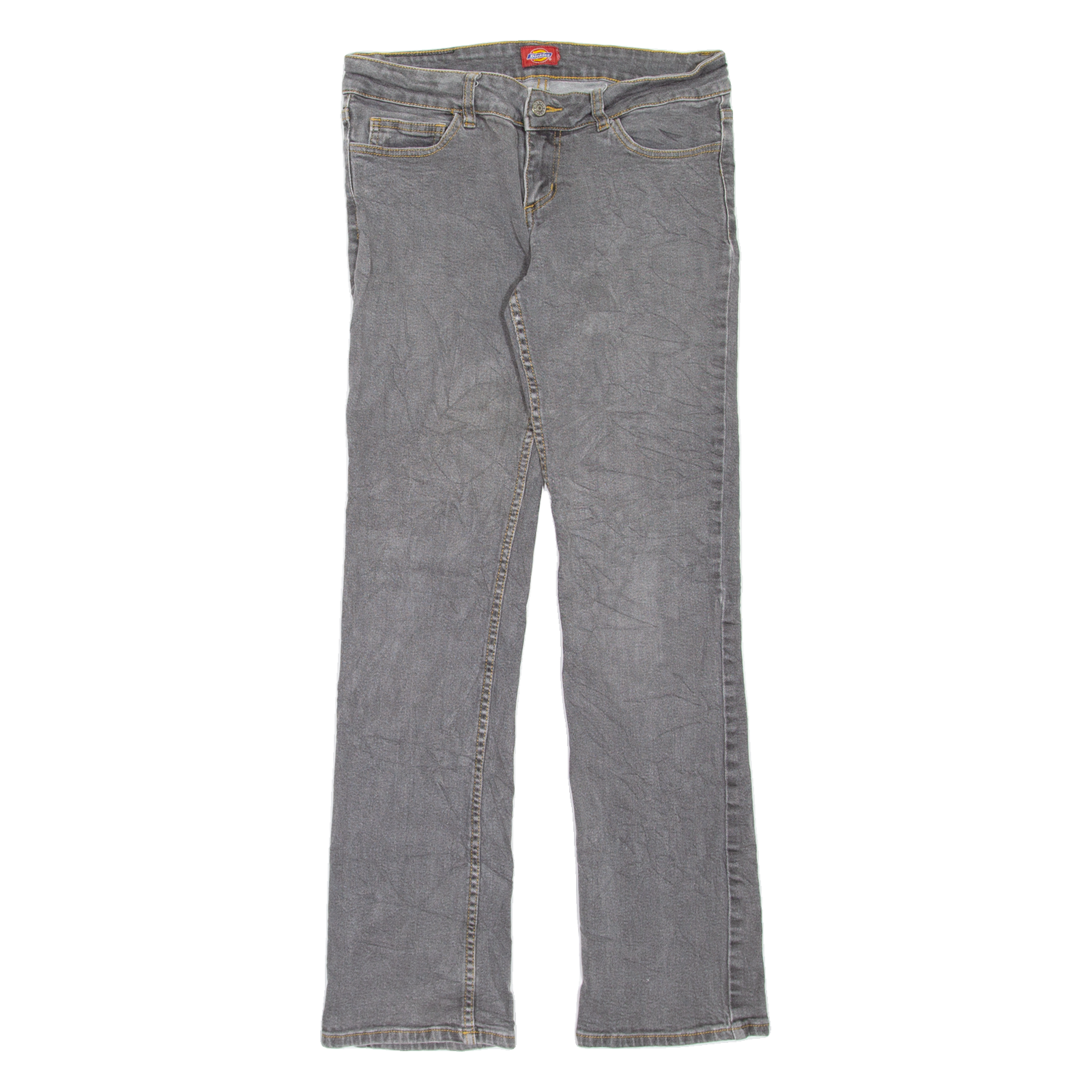 DICKIES Womens Jeans Grey Regular Straight W31 L31 Refurbished - N/A refurbished available on Cerqular