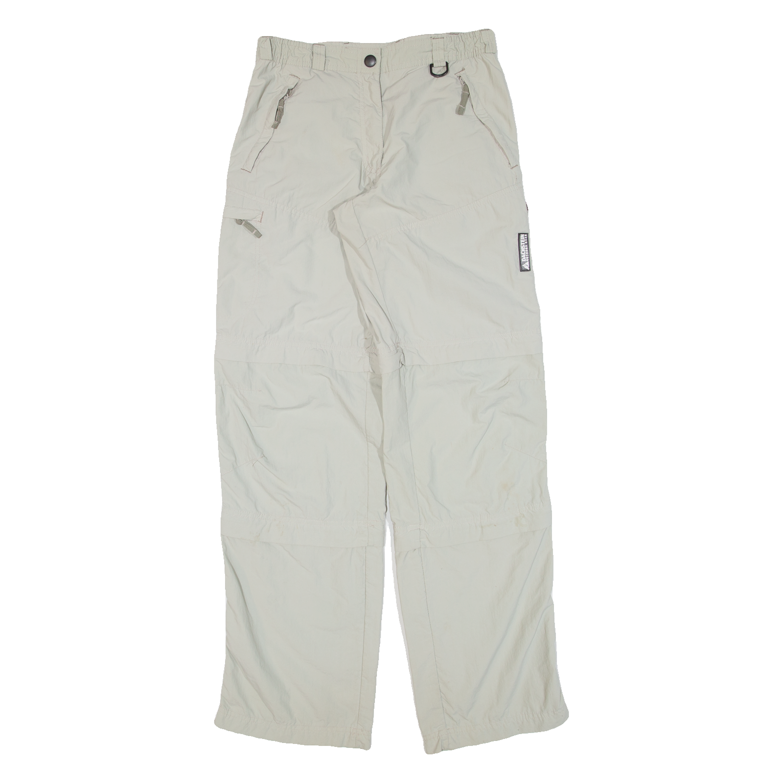 Zip-off Womens Trousers Green Loose Straight Nylon W28 L33 Refurbished - N/A refurbished available on Cerqular