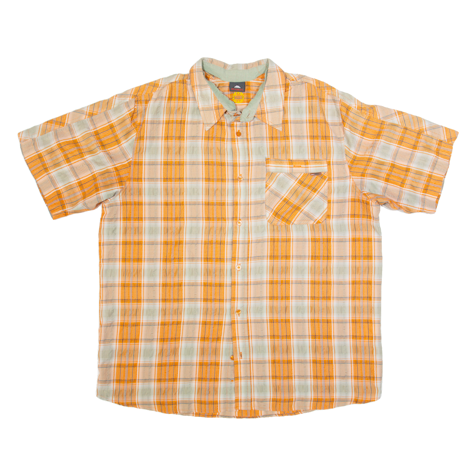 MCKINLEY Mens Shirt Orange Check XL Refurbished - N/A refurbished available on Cerqular