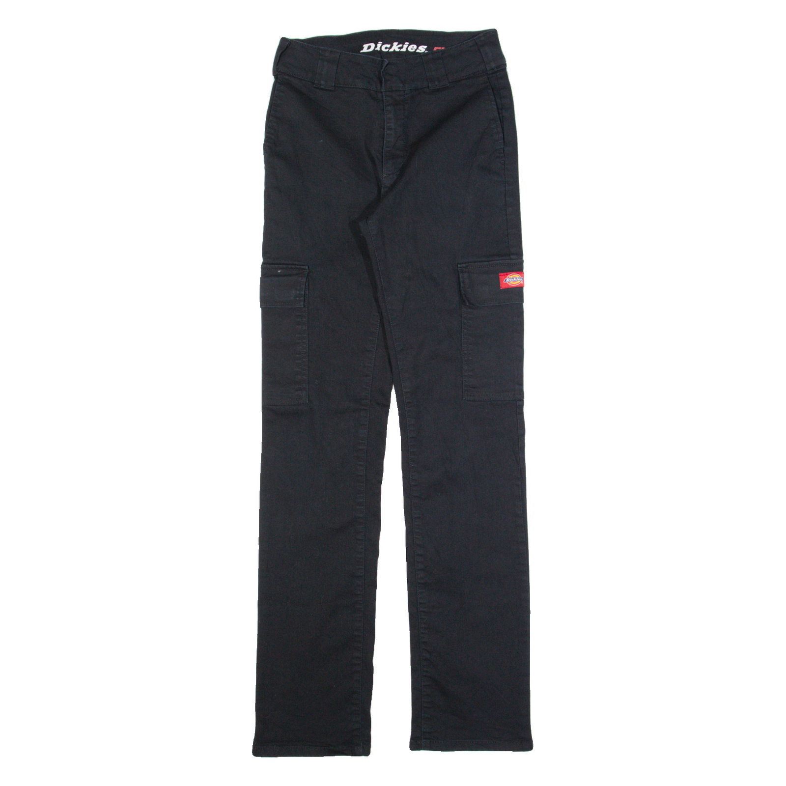 DICKIES Cargo Workwear Womens Trousers Black Slim Straight W24 L30 Refurbished - N/A refurbished available on Cerqular
