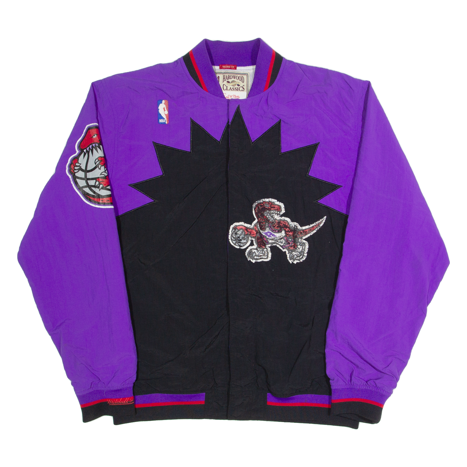 MITCHELL & NESS HARDWOOD CLASSICS NBA Toronto Raptors Mens Bomber Jacket Black USA M Refurbished - N/A refurbished available on Cerqular