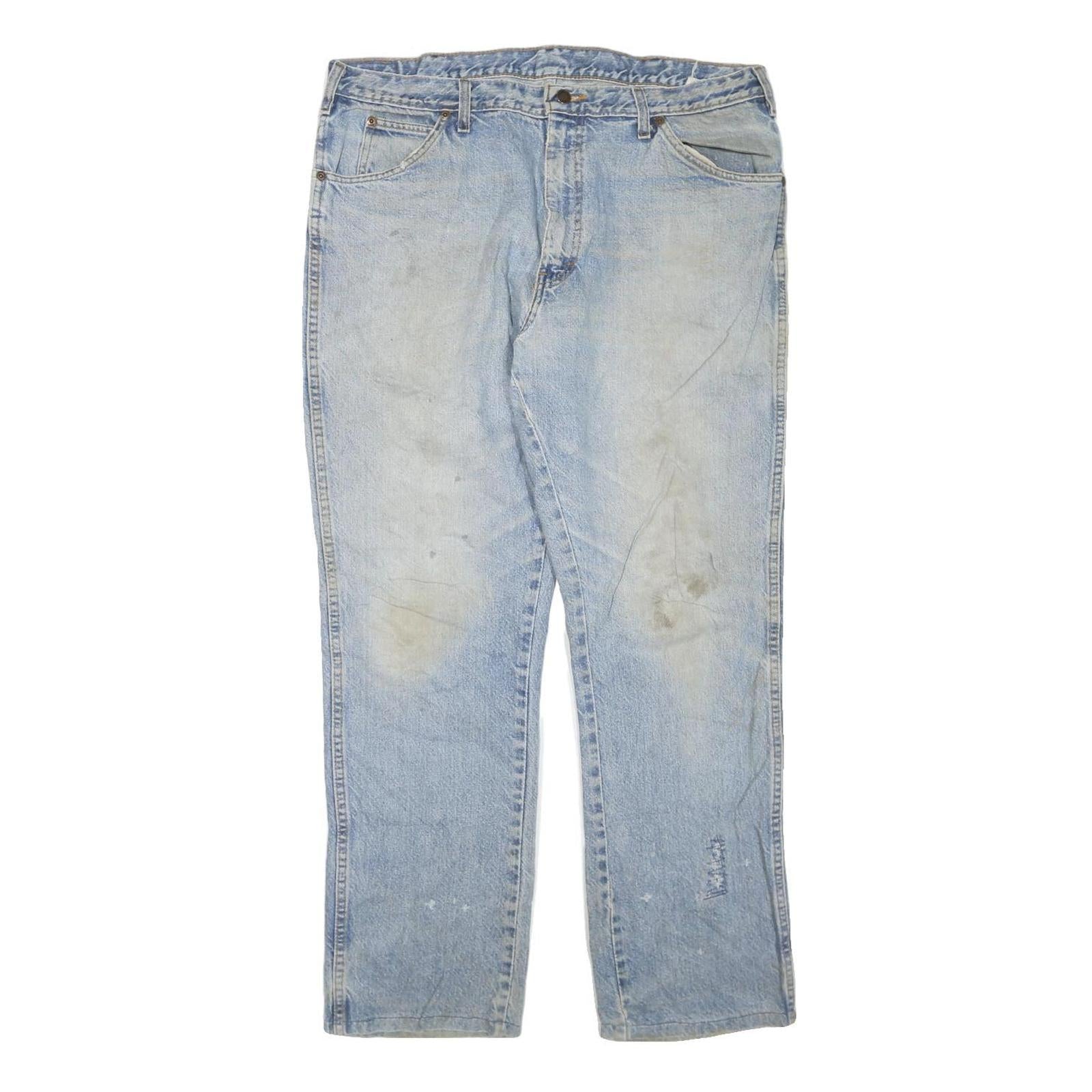 DICKIES Mens Regular Fit Blue Denim W38 L30 Classic Cotton Blend Zip Jeans Refurbished - N/A refurbished available on Cerqular