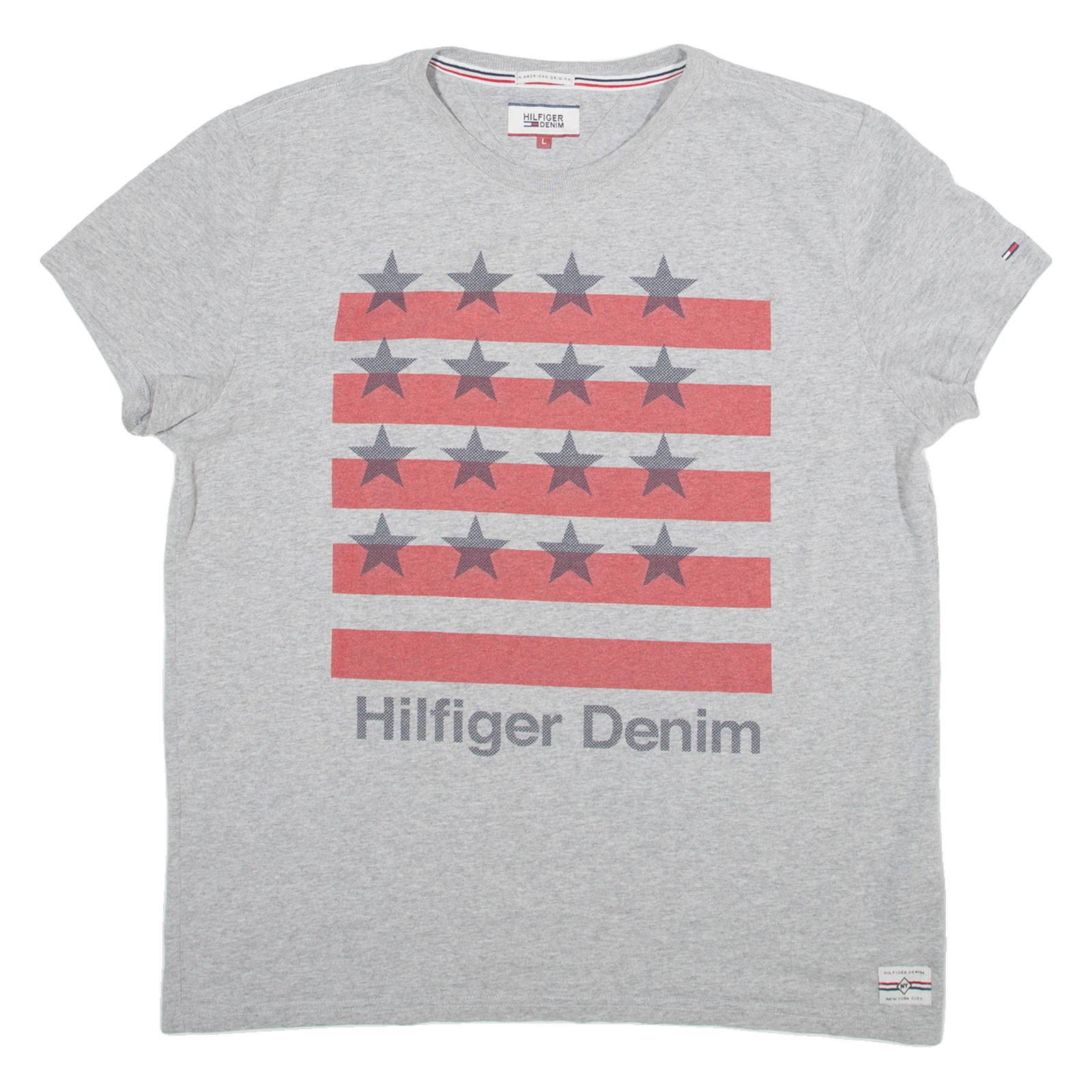 Buy HILFIGER DENIM Mens T-Shirt Grey L Refurbished - $18.19 HILFIGER DENIM Mens T-Shirt Grey L Refurbished - N/A refurbished available on Cerqular