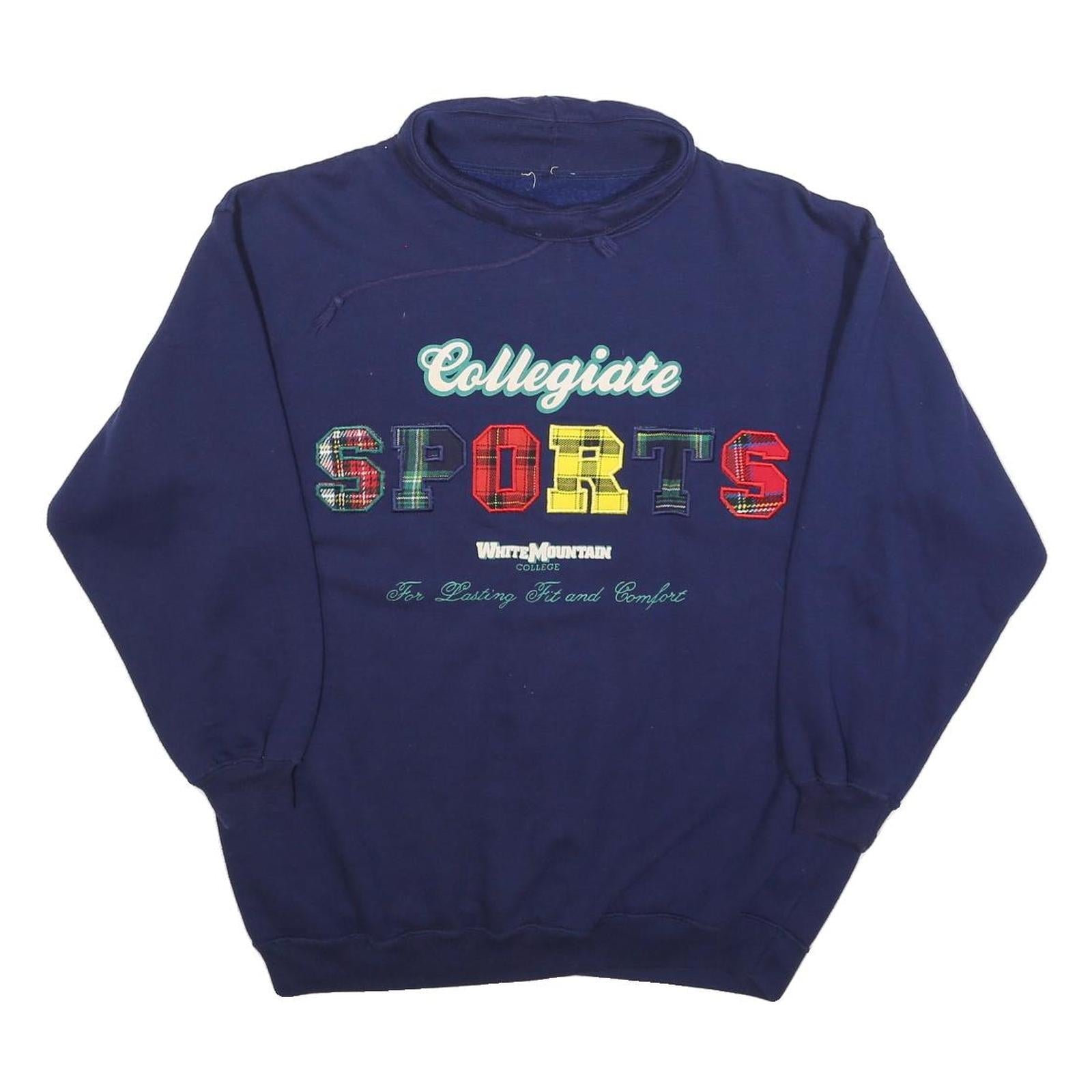 Buy Womens Navy Collegiate Sports Cotton Blend Crew Neck Sweatshirt L Casual Refurbished - $23.39 Womens Navy Collegiate Sports Cotton Blend Crew Neck Sweatshirt L Casual Refurbished - N/A refurbished available on Cerqular