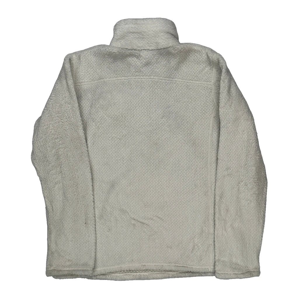 Age 12 Patagonia Fleece - Large Cream Polyester Refurbished - Thrifted (note: this is a term often used to describe second- refurbished available on Cerqular