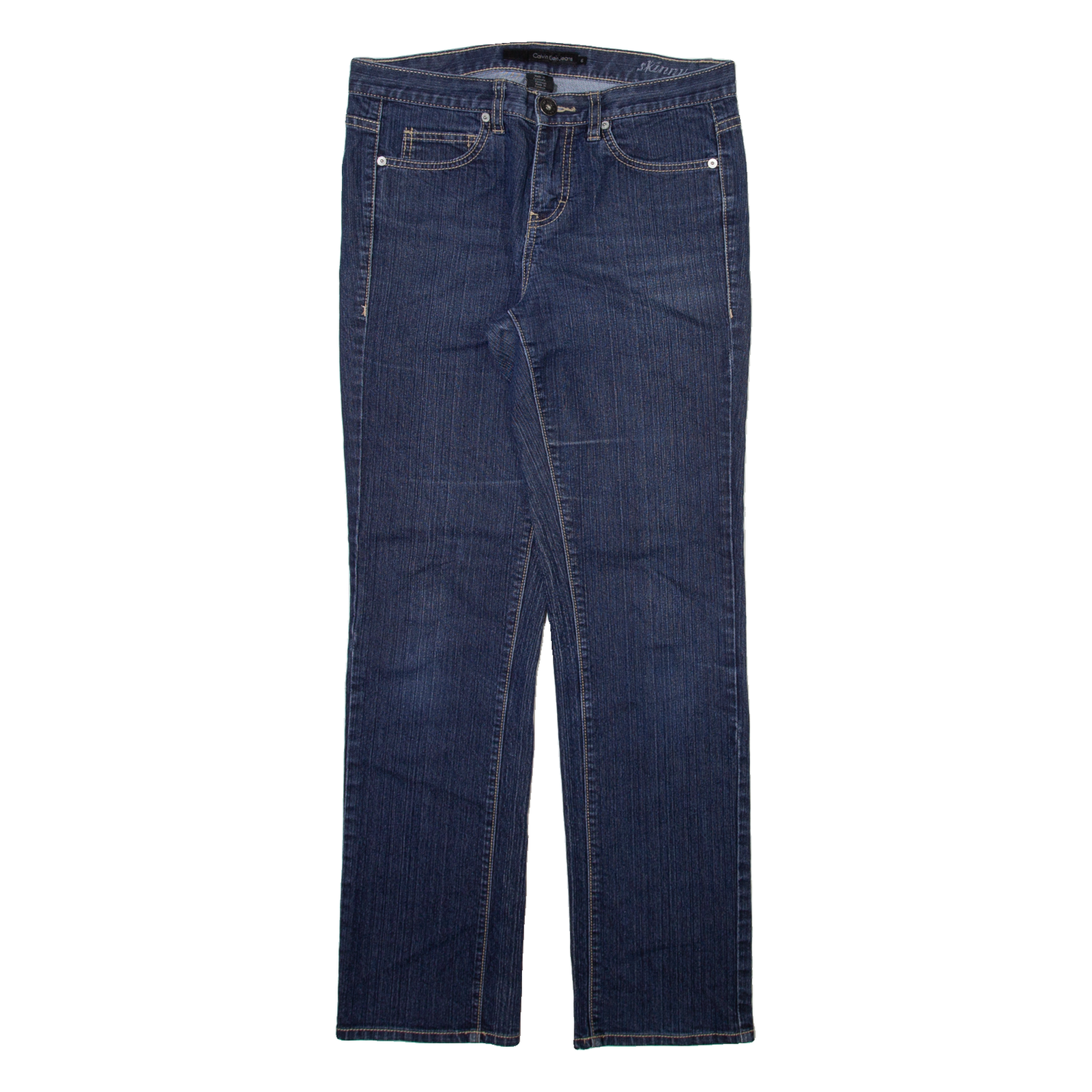 CALVIN KLEIN JEANS Womens Jeans Blue Slim Skinny W30 L30 Refurbished - N/A refurbished available on Cerqular