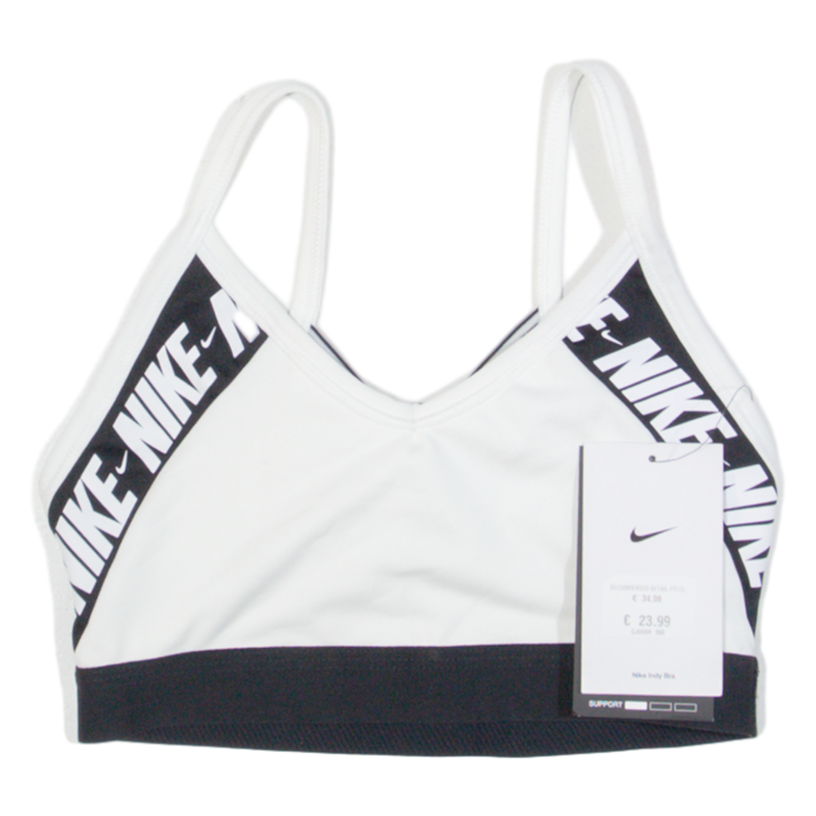 NIKE Womens Sports Vest White Sleeveless XS Refurbished - N/A refurbished available on Cerqular