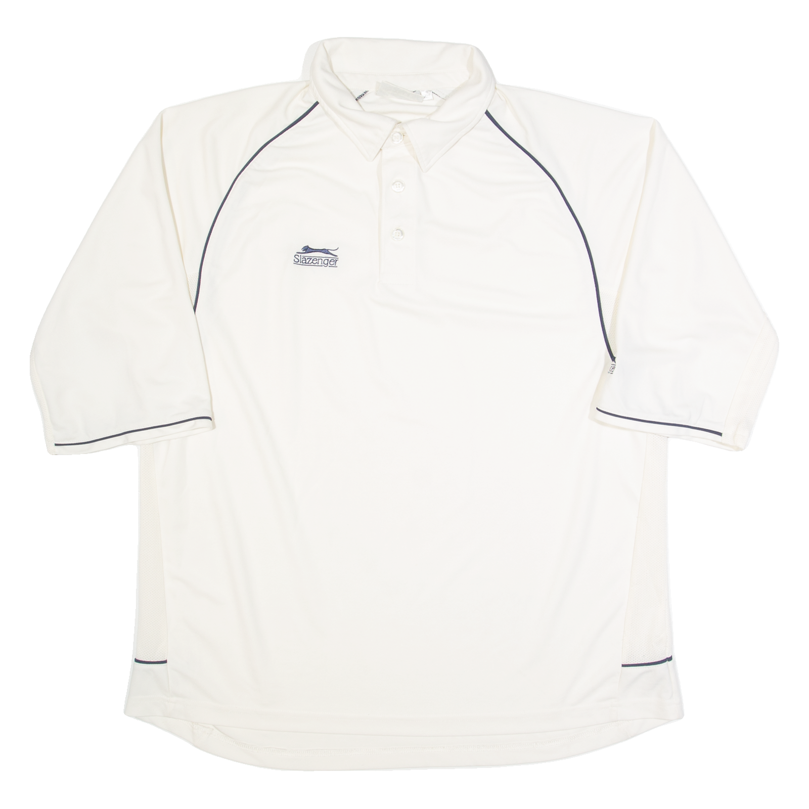 SLAZENGER Mens Polo Shirt Cream 3/4 Sleeve XL Refurbished - N/A refurbished available on Cerqular