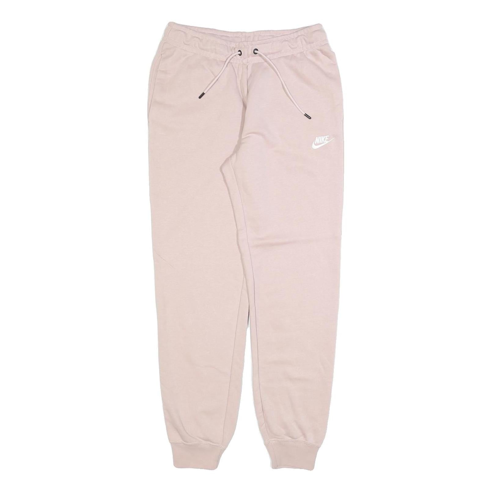NIKE Womens Joggers Pink & White Slim Tapered S W26 L28 Comfortable Cotton Blend Refurbished - N/A refurbished available on Cerqular