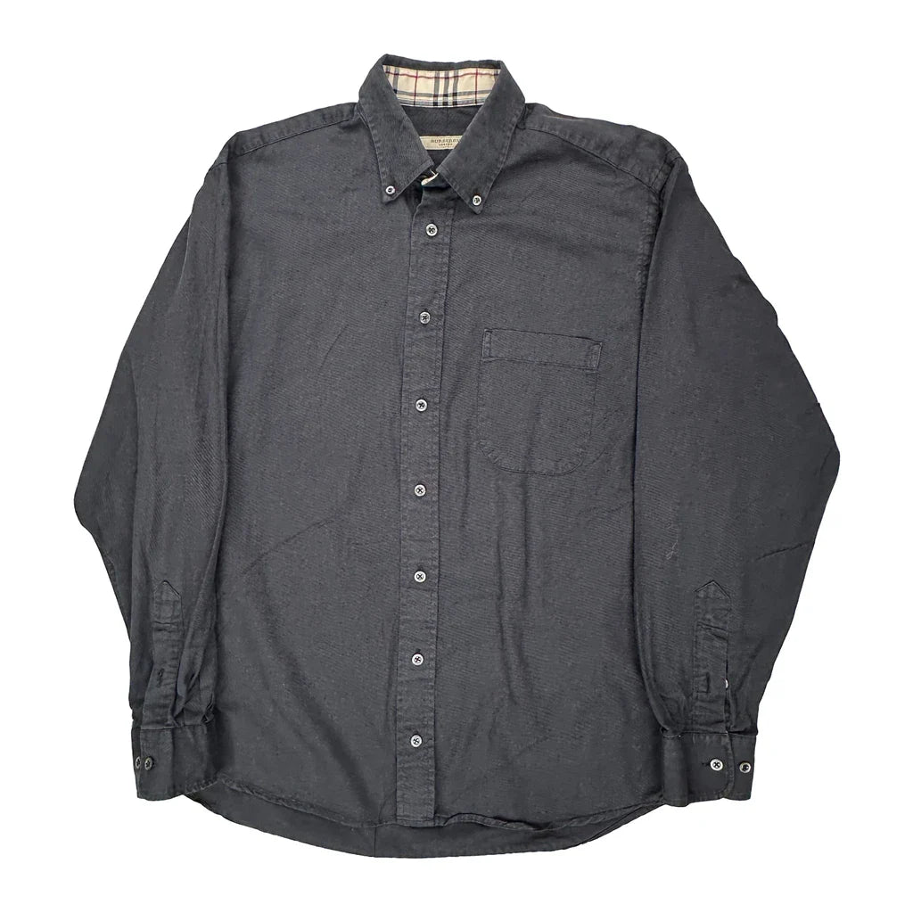 Buy Burberry London Checked Shirt - Medium Grey Cotton Refurbished - $100.49 Burberry London Checked Shirt - Medium Grey Cotton Refurbished - Thrifted (note: this is a term often used to describe second- refurbished available on Cerqular