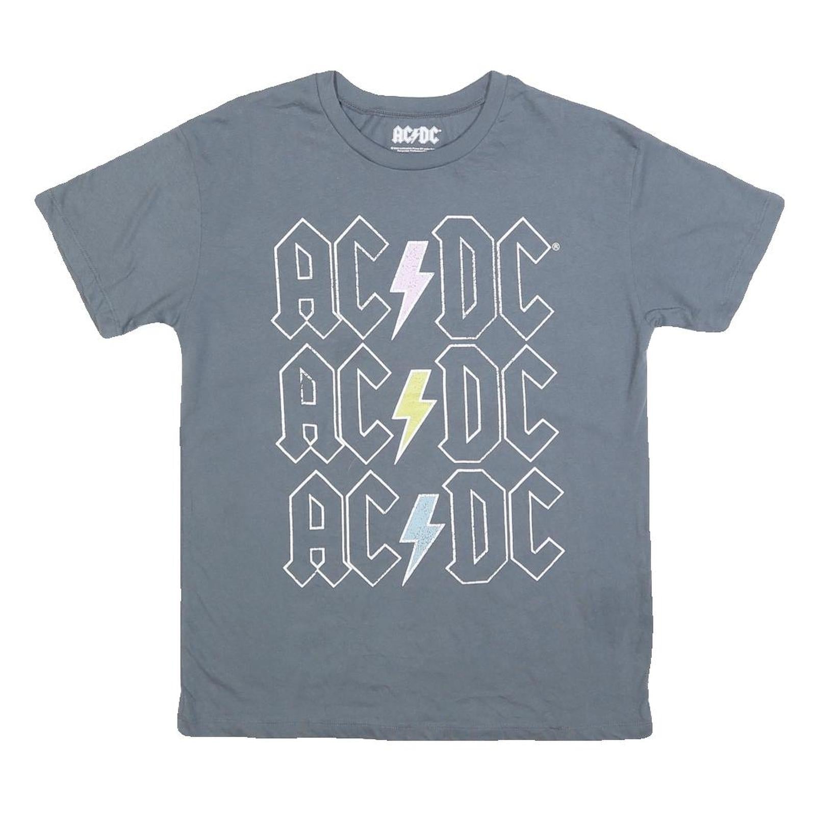 Buy ACDC Womens Grey Graphic T-Shirt M Short Sleeve Crew Neck Rock Band Logo Refurbished - $12.99 ACDC Womens Grey Graphic T-Shirt M Short Sleeve Crew Neck Rock Band Logo Refurbished - N/A refurbished available on Cerqular