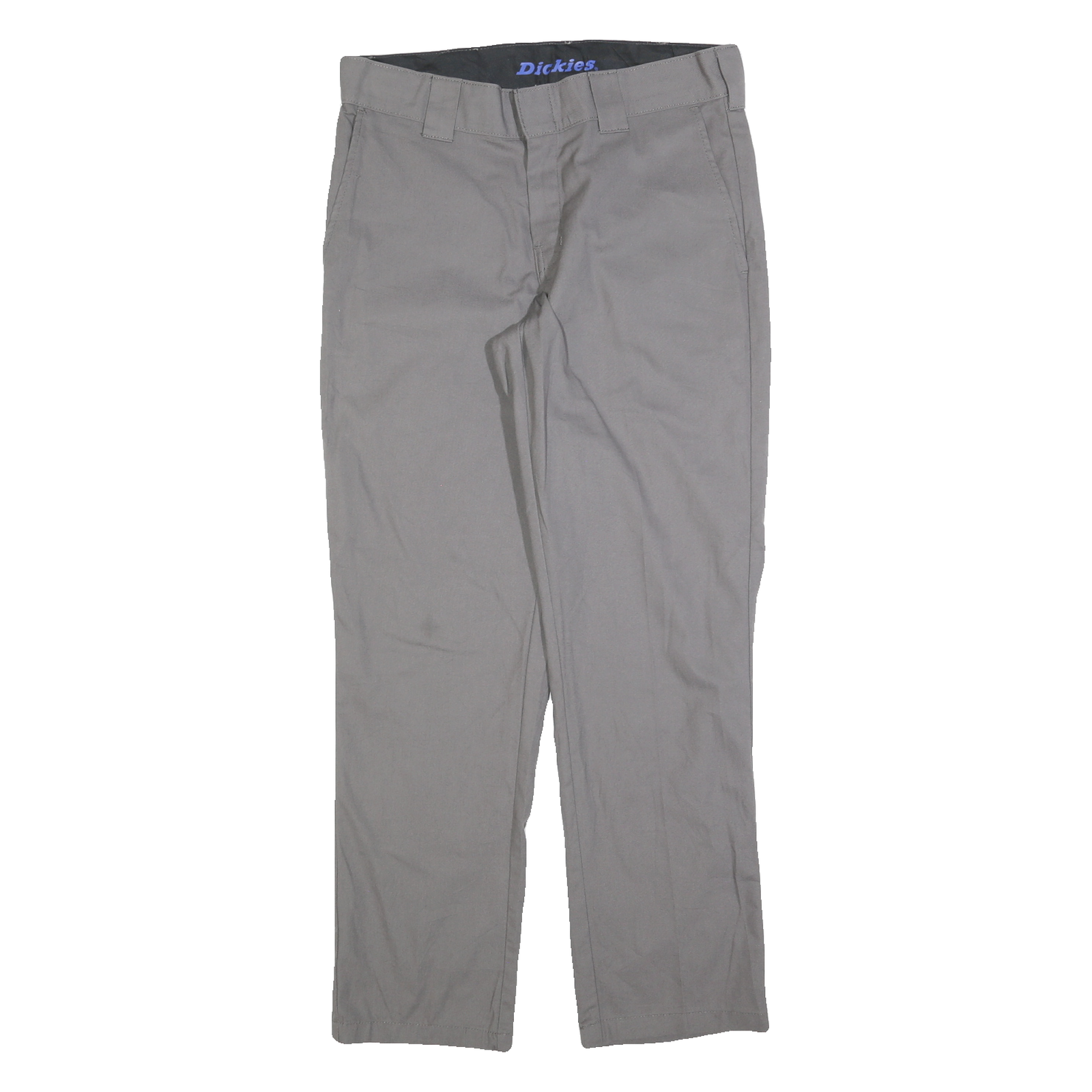 DICKIES Mens Regular Fit Grey Cotton Blend Trousers W32 L30 Workwear Chino Refurbished - N/A refurbished available on Cerqular