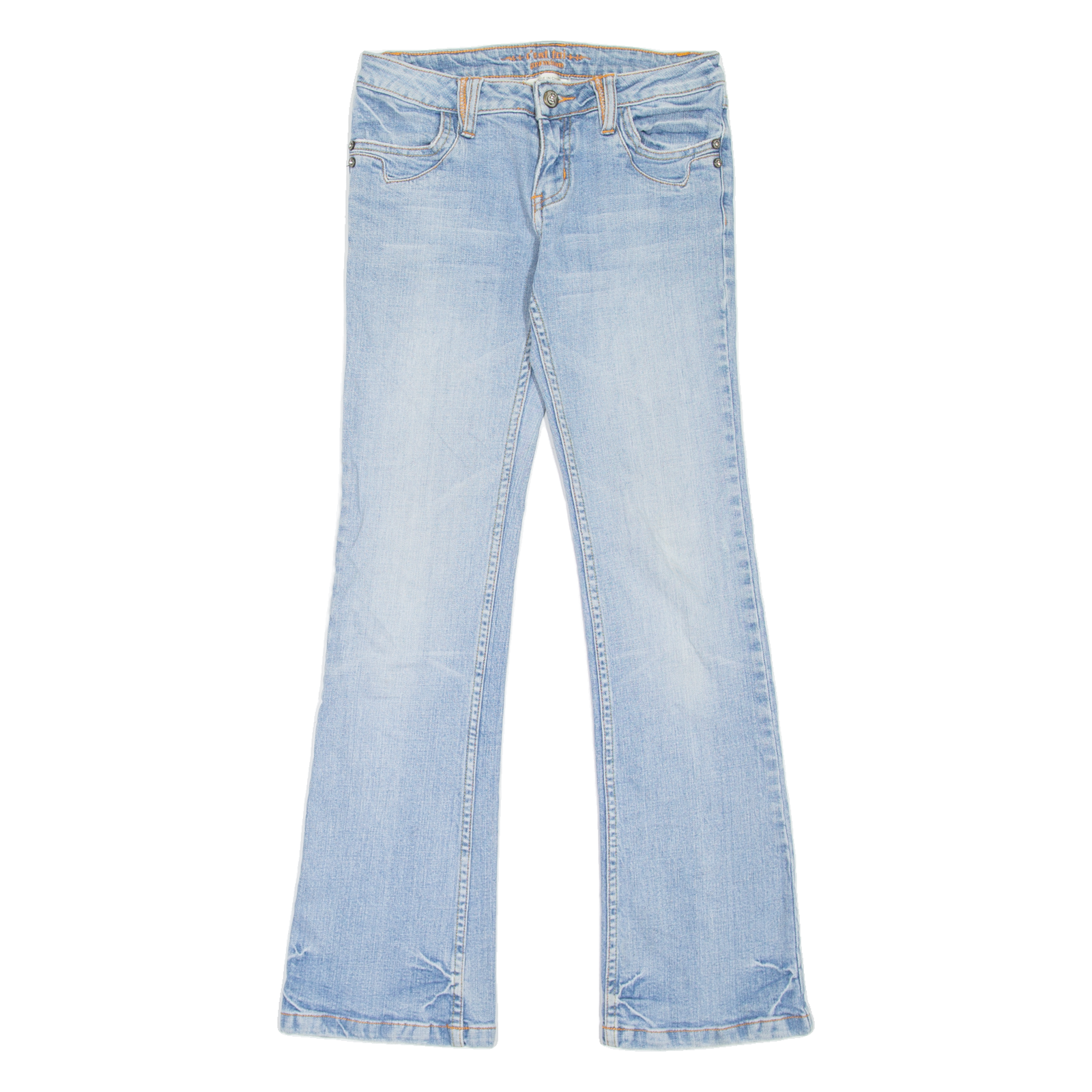 C'EST TOI Womens Jeans Blue Slim Bootcut Stone Wash W27 L30 Refurbished - N/A refurbished available on Cerqular
