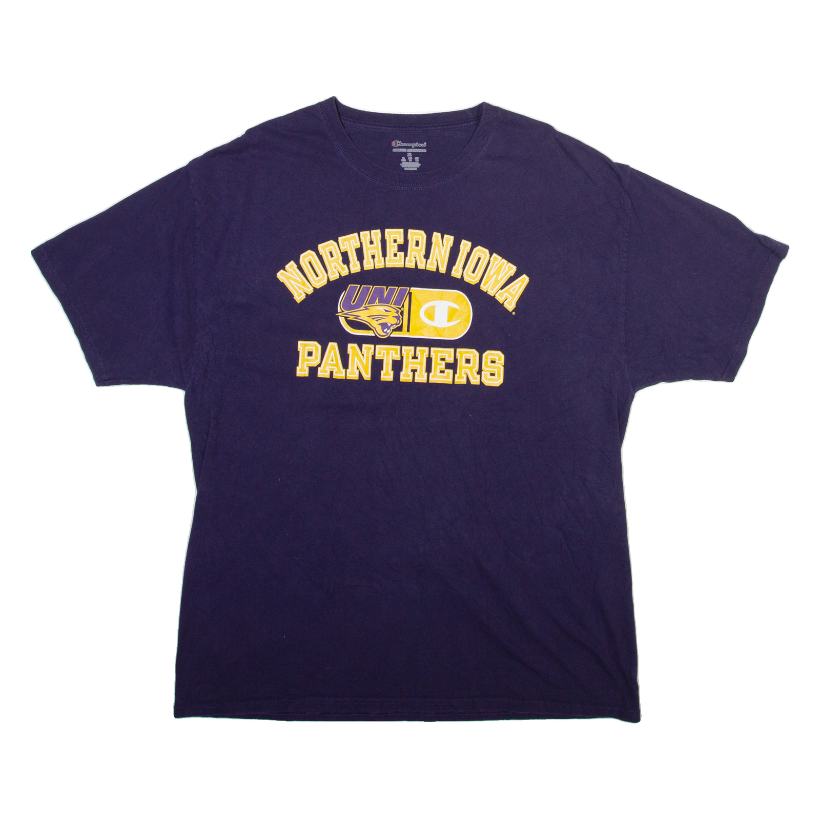 CHAMPION Northern Iowa Panthers Mens T-Shirt Blue USA XL Refurbished - N/A refurbished available on Cerqular