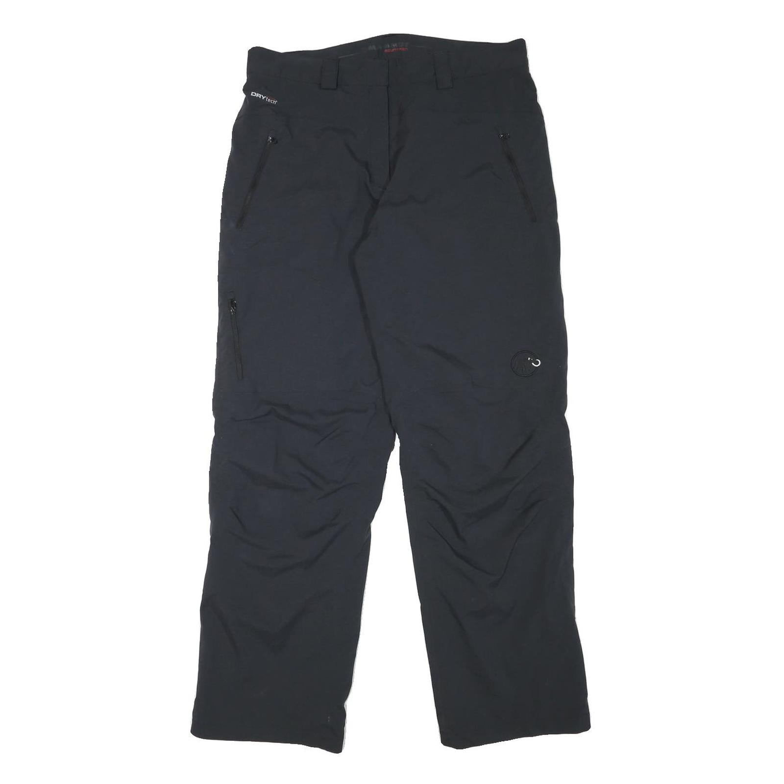 MAMMUT Womens Black Polyester Blend Relaxed Straight Lined Trousers W33 L31 Zip Refurbished - N/A refurbished available on Cerqular