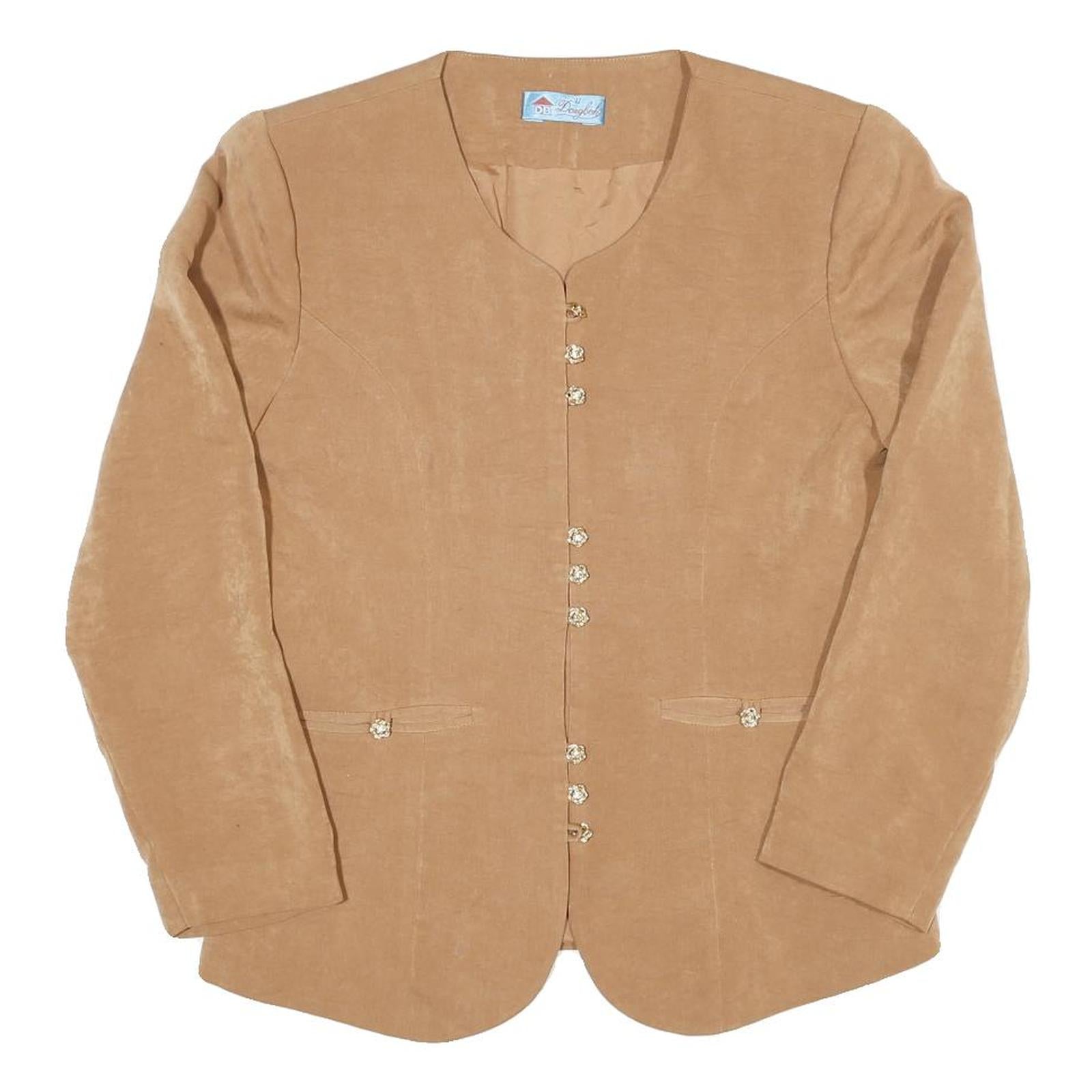 Buy Womens Beige Cotton Blend Button Jacket S Plain Classic Stylish Retro Refurbished - $37.69 Womens Beige Cotton Blend Button Jacket S Plain Classic Stylish Retro Refurbished - N/A refurbished available on Cerqular