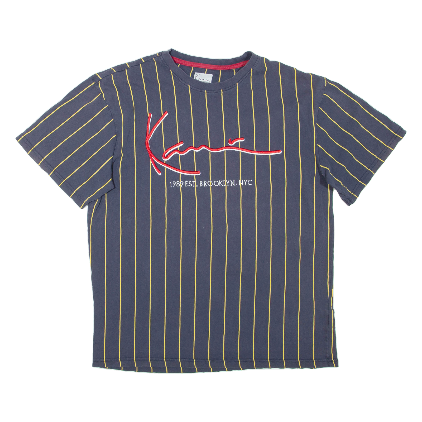 KARL KANI Striped Mens T-Shirt Blue M Refurbished - N/A refurbished available on Cerqular