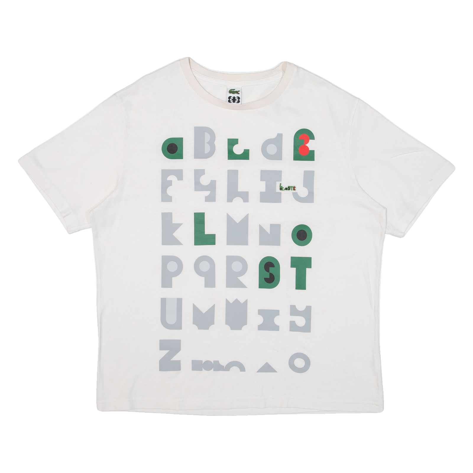 LACOSTE Womens T-Shirt White 2XL Refurbished - N/A refurbished available on Cerqular