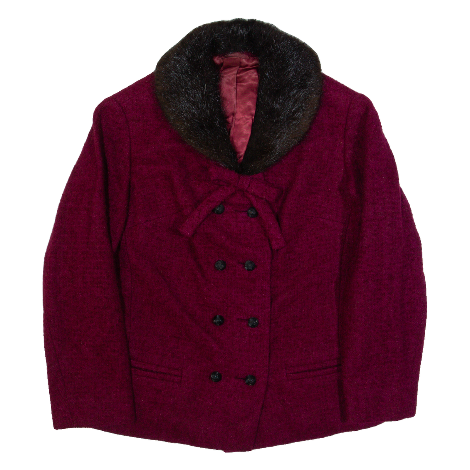 Womens Pea Jacket Purple 90s S Refurbished - N/A refurbished available on Cerqular