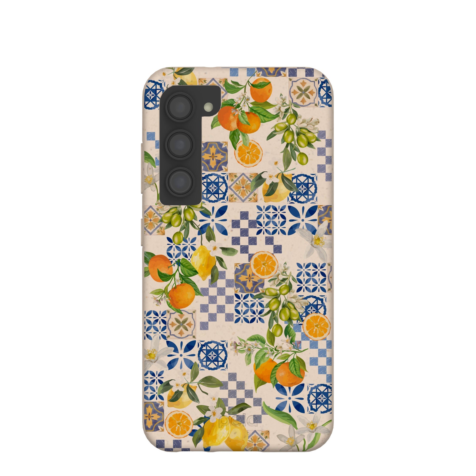 Seashell Amalfi Fruits Samsung Galaxy S23 Case Refurbished - Pela Case refurbished available on Cerqular