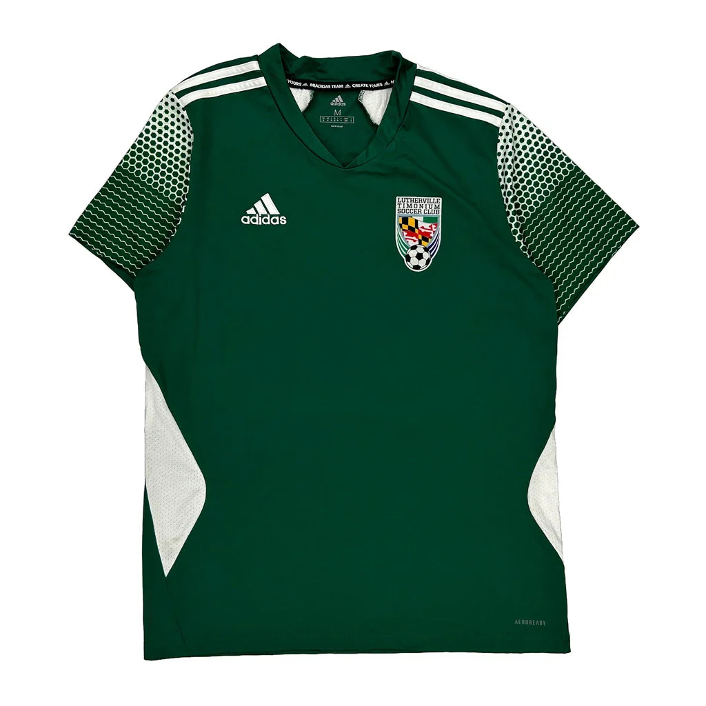 Ltsc Adidas Football Shirt - Medium Green Polyester Refurbished - Thrifted (note: this is a term often used to describe second- refurbished available on Cerqular