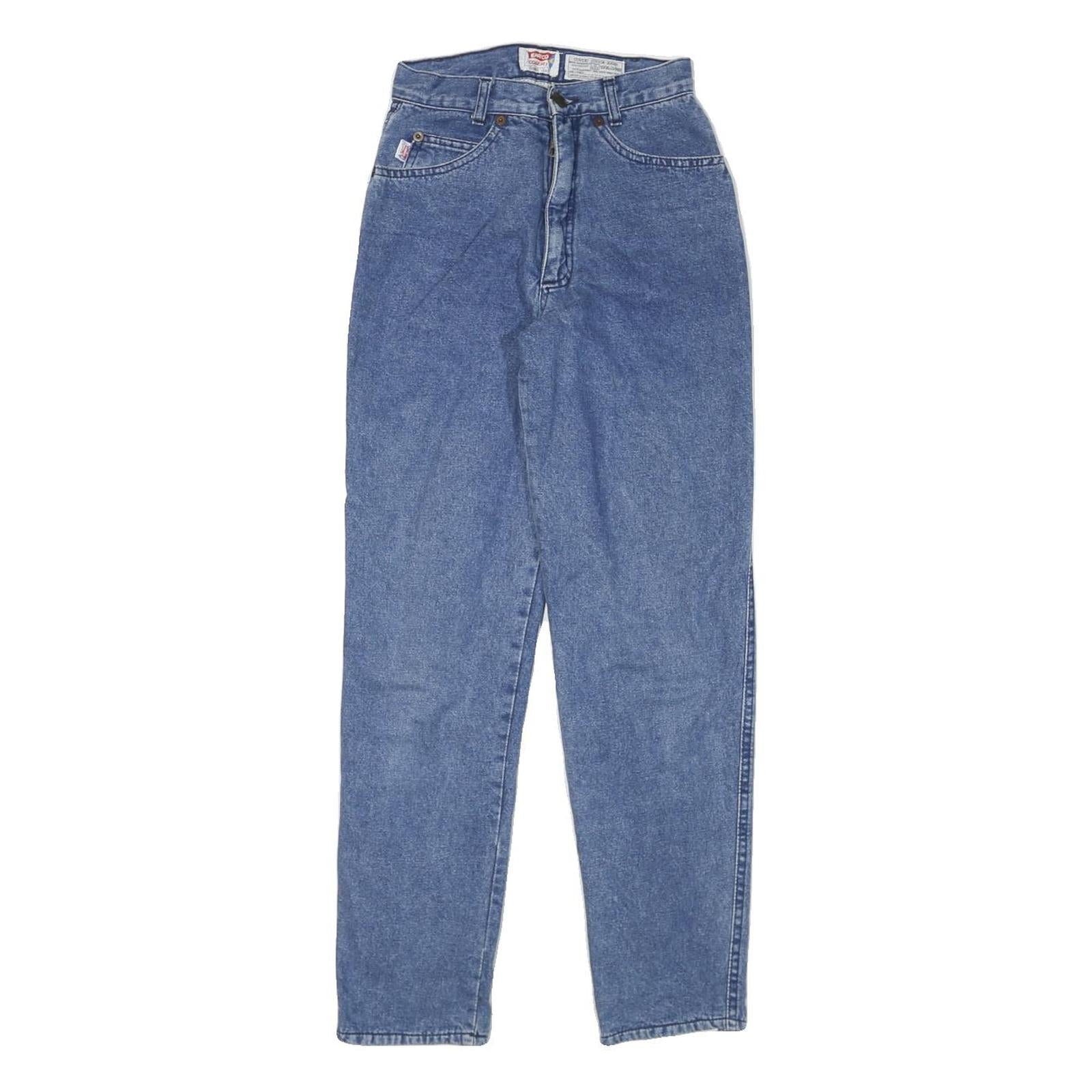 ENCINO Womens Jeans Blue Relaxed Straight Denim Medium W22 L27 Classic Fit Zip Refurbished - N/A refurbished available on Cerqular