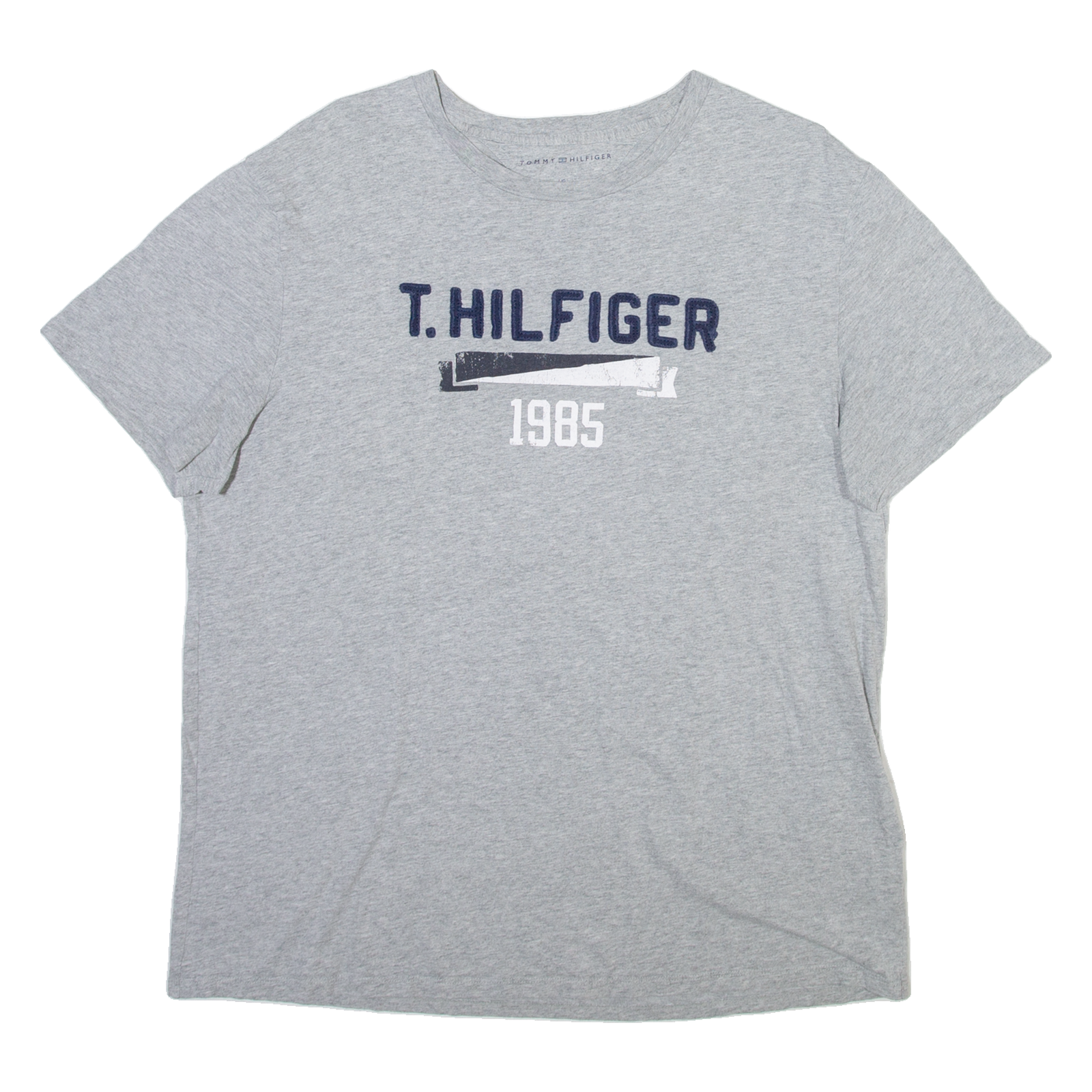 TOMMY HILFIGER Mens T-Shirt Grey L Refurbished - N/A refurbished available on Cerqular