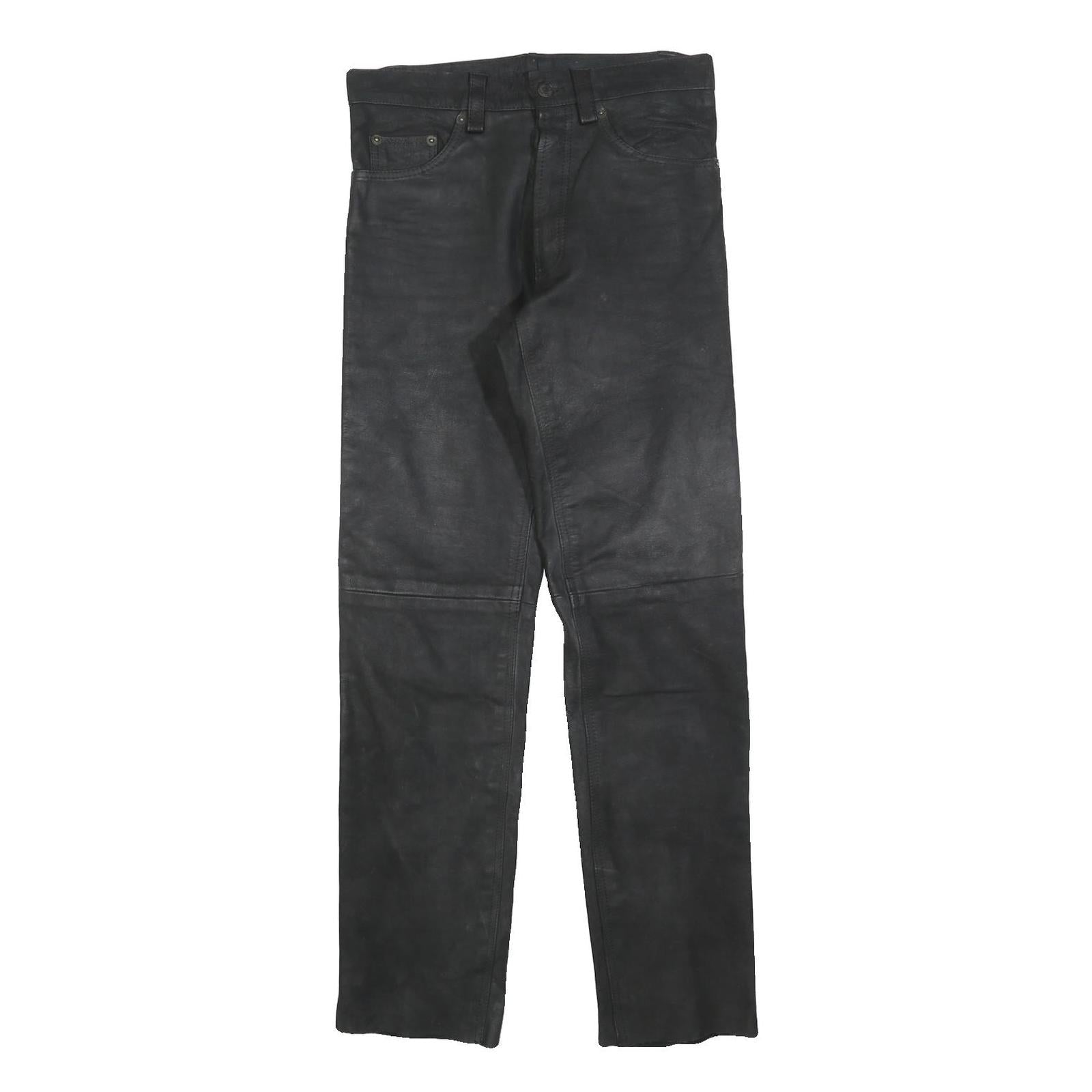 Buy TANGO Womens Leather Black Slim Trousers W28 L32 Button Closure Stylish Refurbished - $23.39 TANGO Womens Leather Black Slim Trousers W28 L32 Button Closure Stylish Refurbished - N/A refurbished available on Cerqular