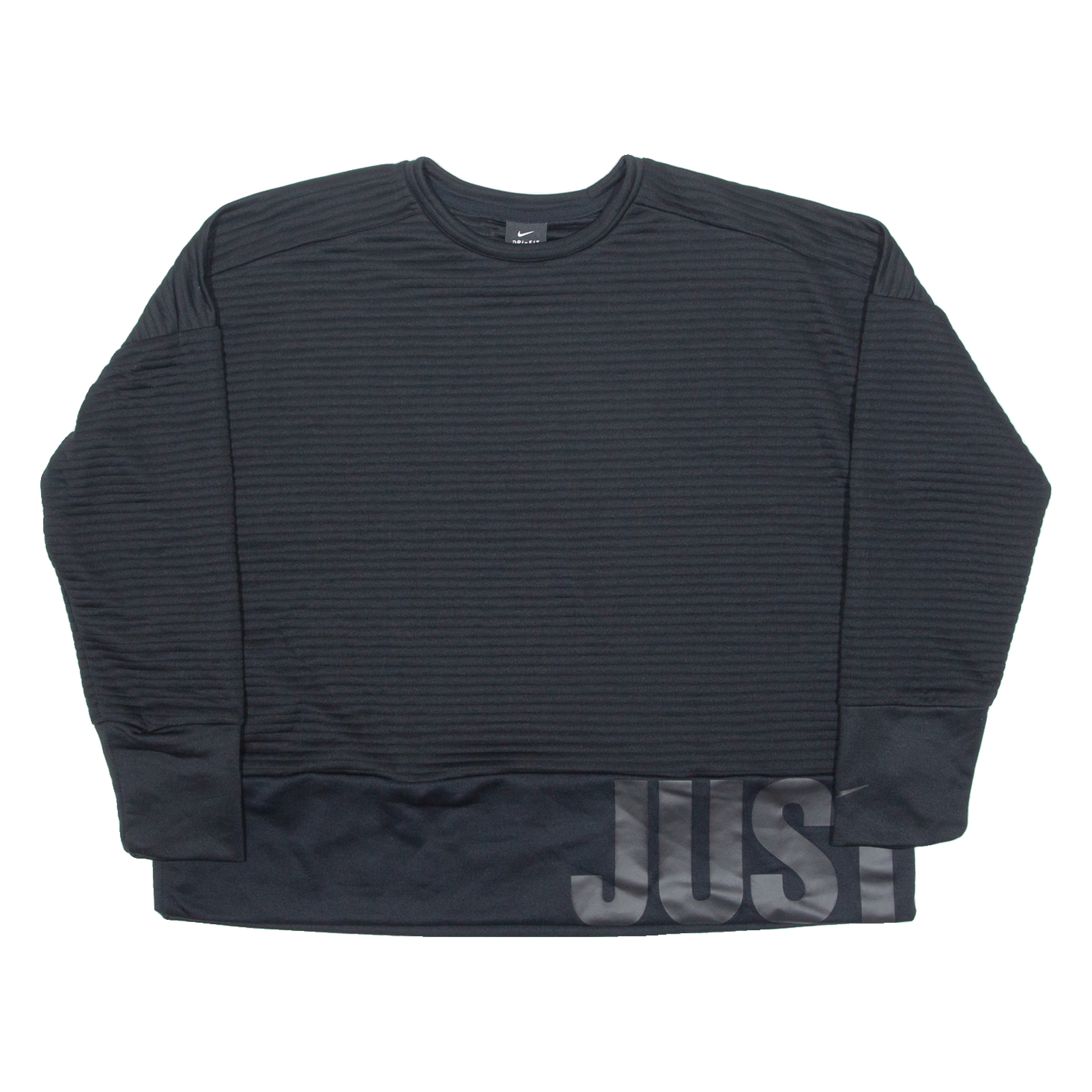 NIKE Lightweight Womens Sweatshirt Black Crew Neck L Refurbished - N/A refurbished available on Cerqular