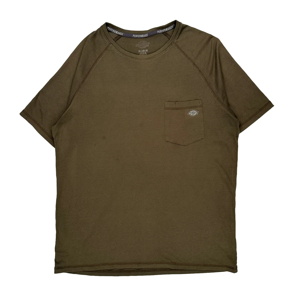 Buy Dickies T-Shirt - XL Brown Cotton Refurbished - $17.41 Dickies T-Shirt - XL Brown Cotton Refurbished - Thrifted (note: this is a term often used to describe second- refurbished available on Cerqular